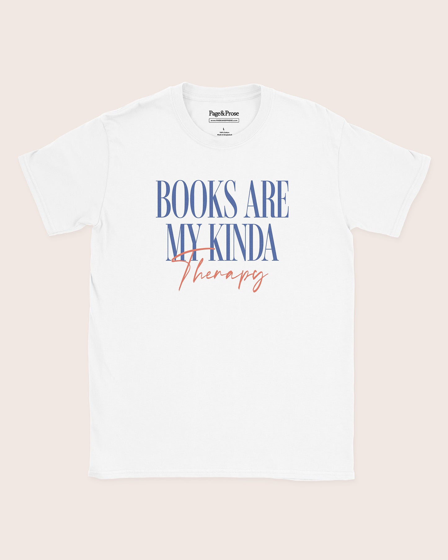 Books Are My Kinda Therapy T‑Shirt