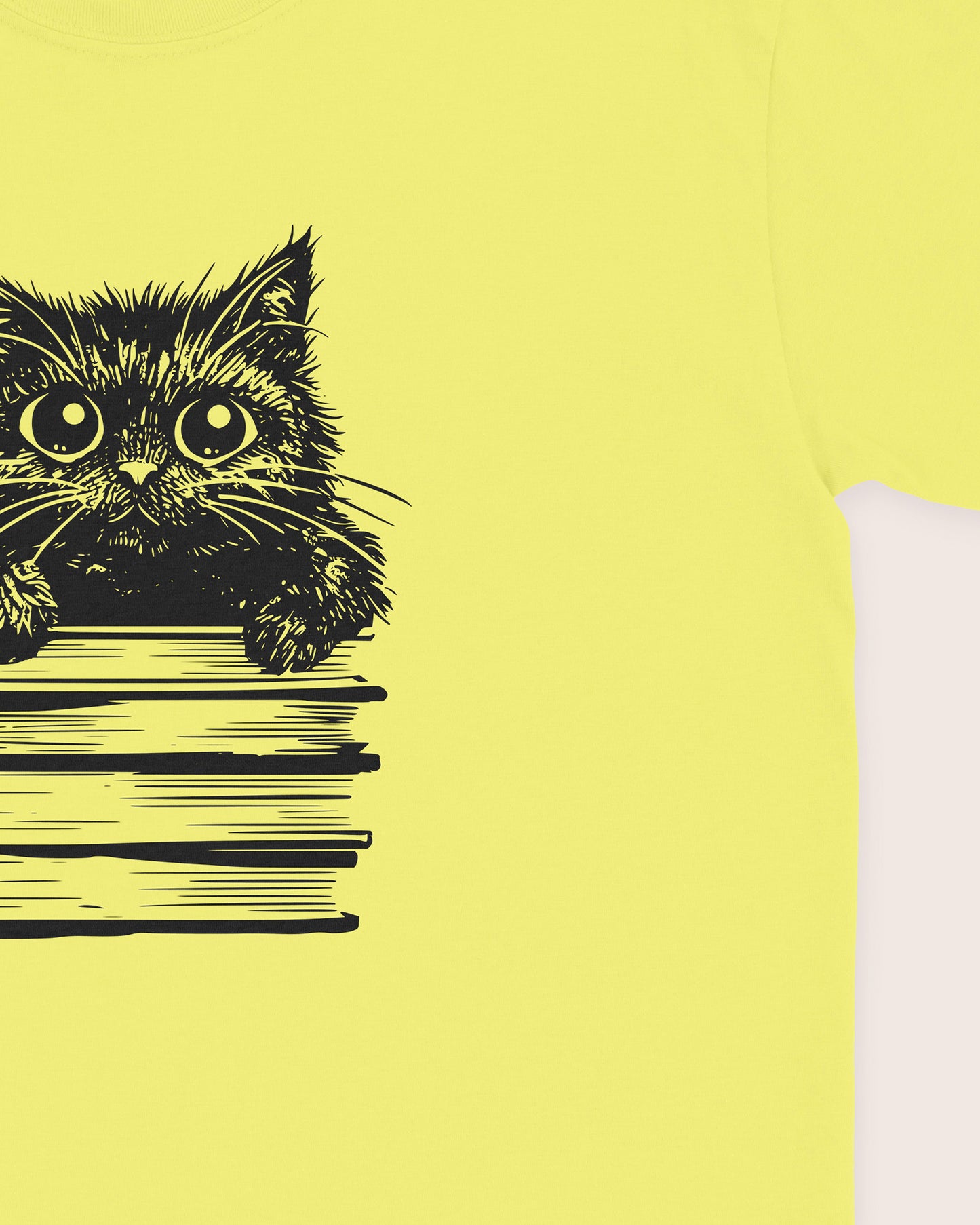 Cat On Books T‑Shirt