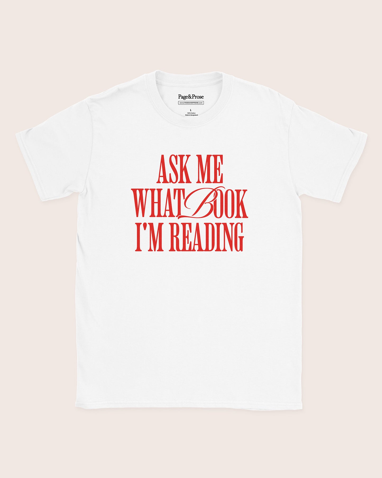 Ask Me What Book I'm Reading T‑Shirt