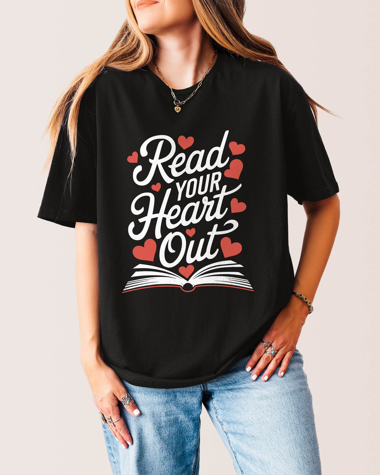 Read Your Heart Out T‑Shirt Black