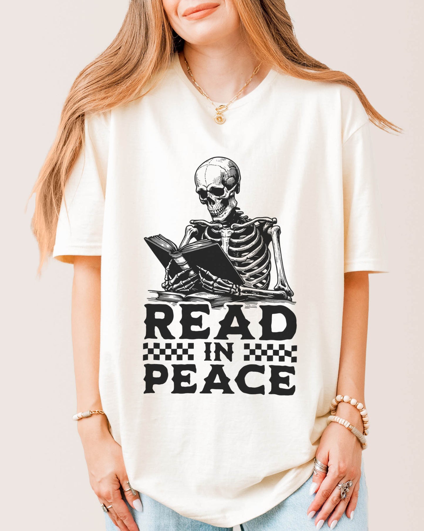 Read In Peace T‑Shirt Natural