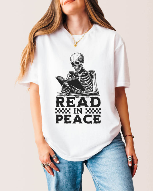 Read In Peace T‑Shirt White