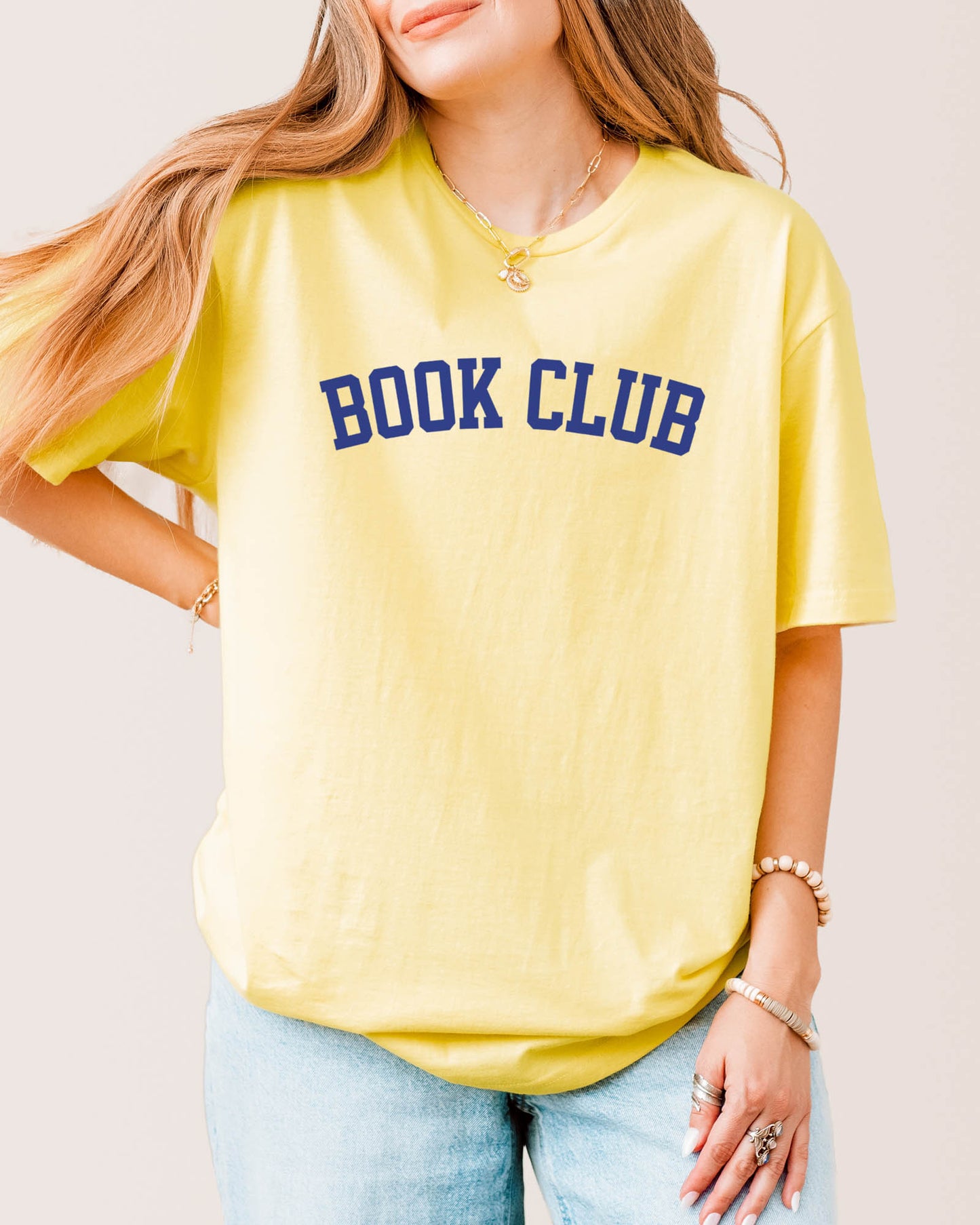 Book Club T‑Shirt Cornsilk