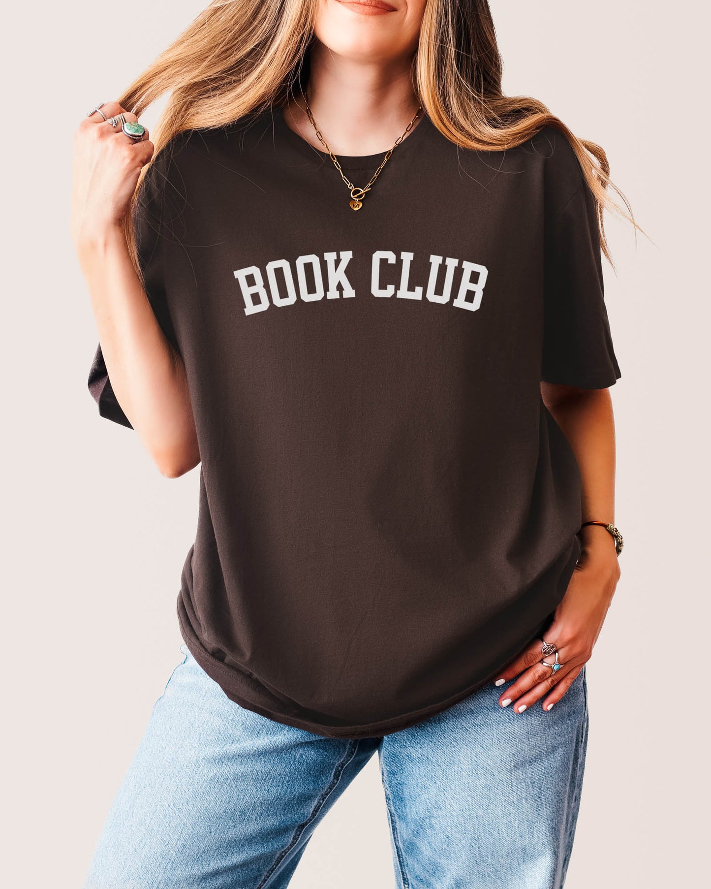 Book Club T‑Shirt Dark Chocolate