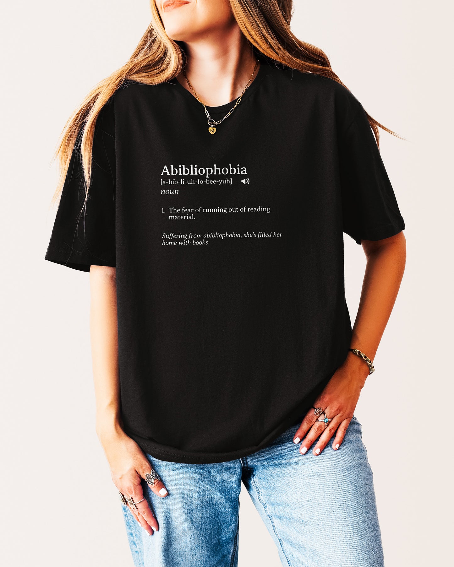 Abibliophobia T‑Shirt Black