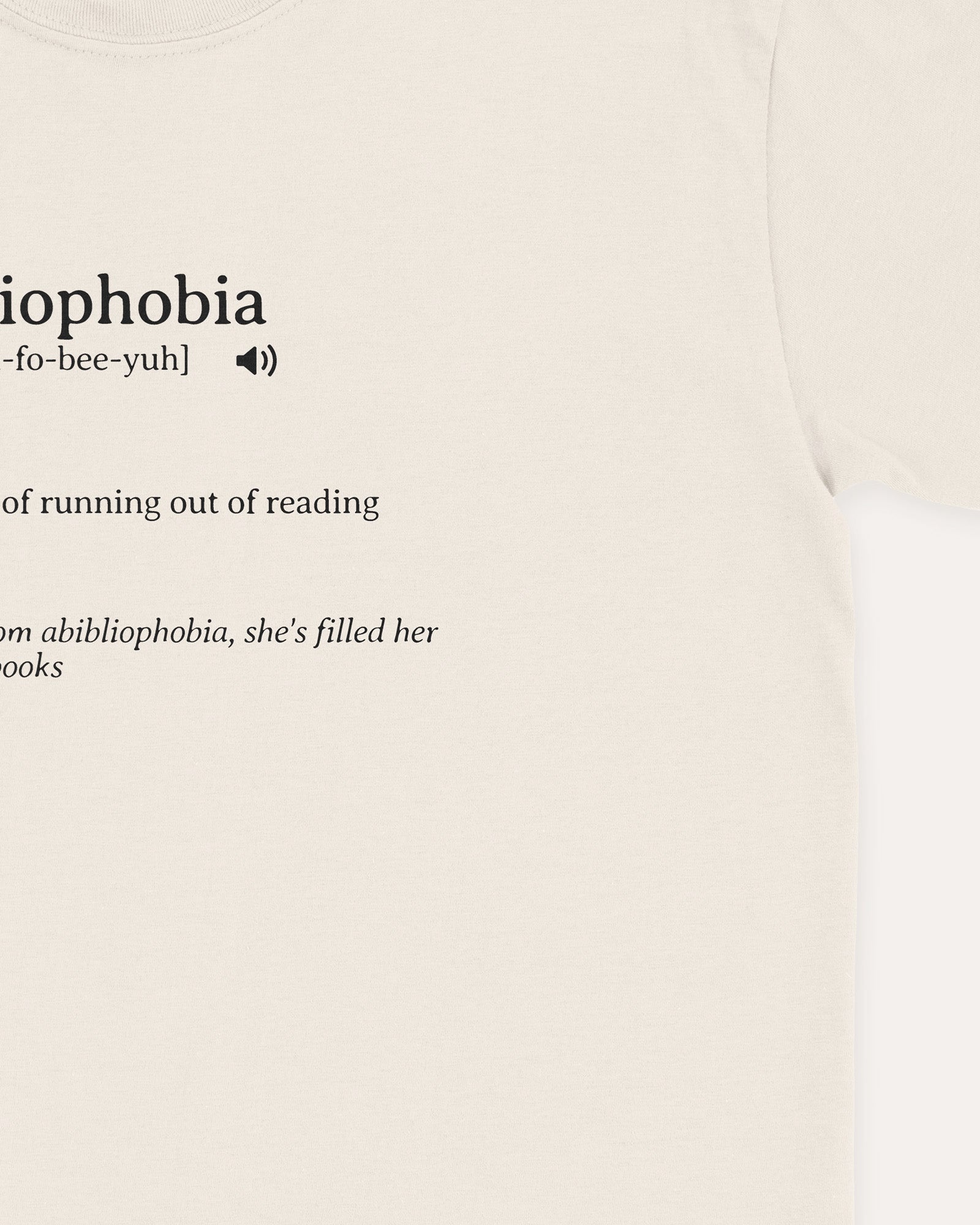 Abibliophobia T‑Shirt