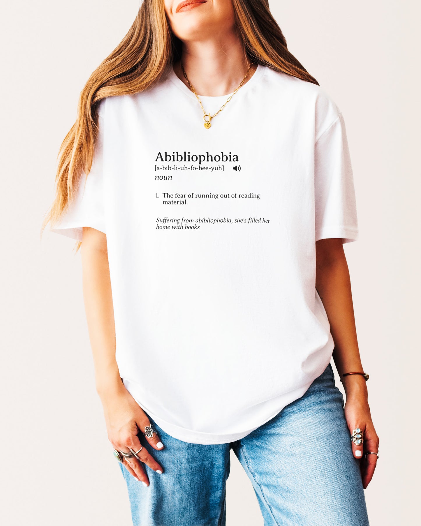 Abibliophobia T‑Shirt White