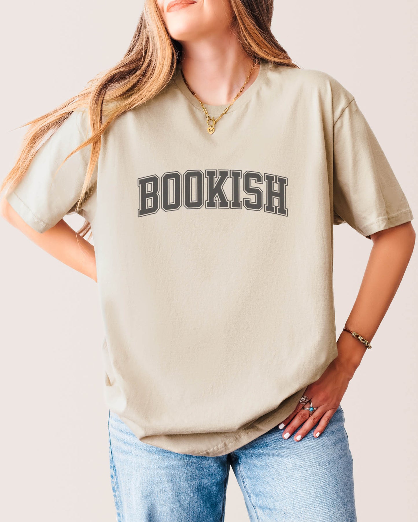 Bookish T‑Shirt Sand