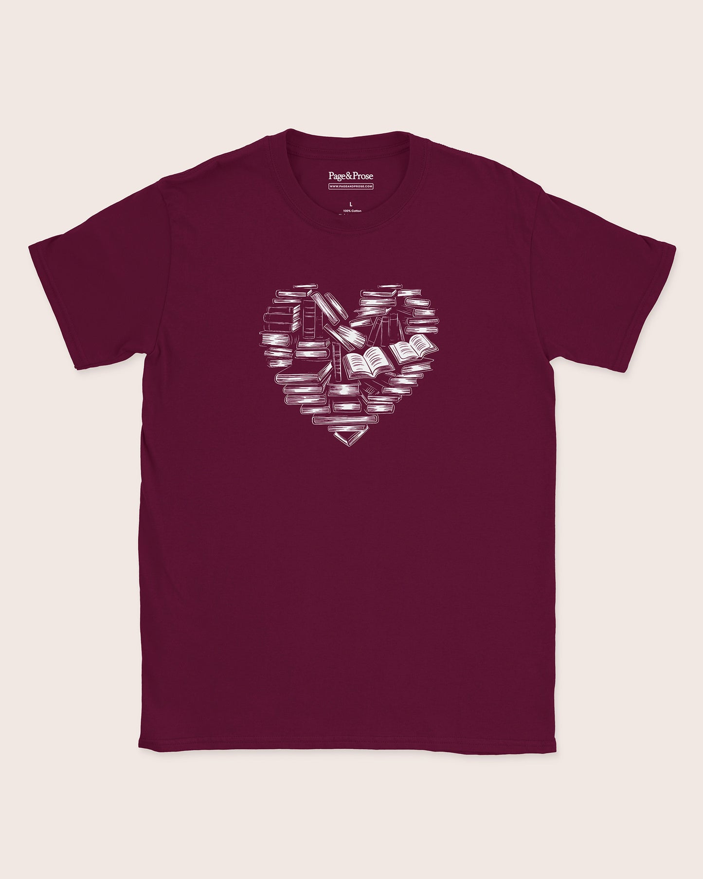 Heart Books T‑Shirt
