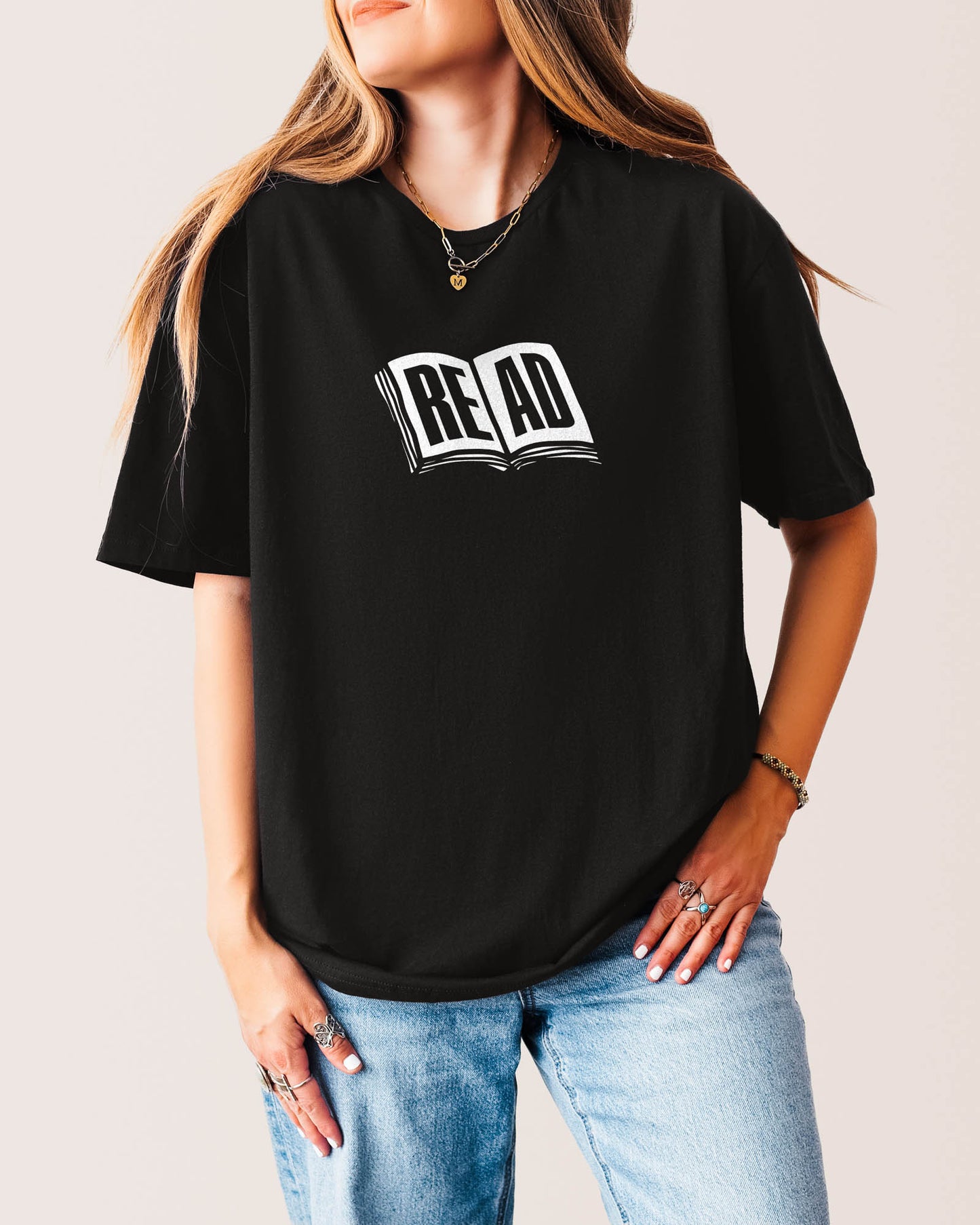 Open Book T‑Shirt Black