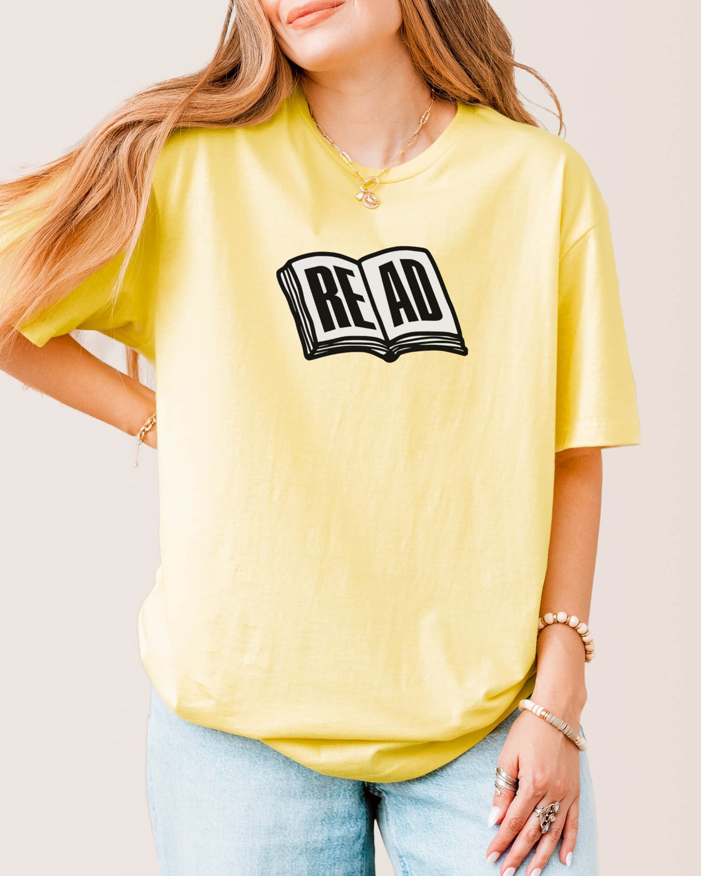 Open Book T‑Shirt Cornsilk