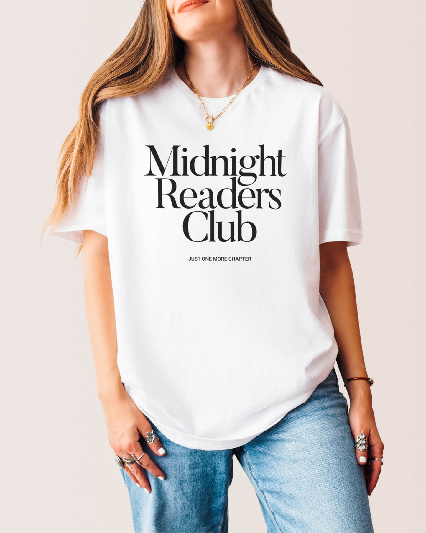 Midnight Readers Club T‑Shirt White