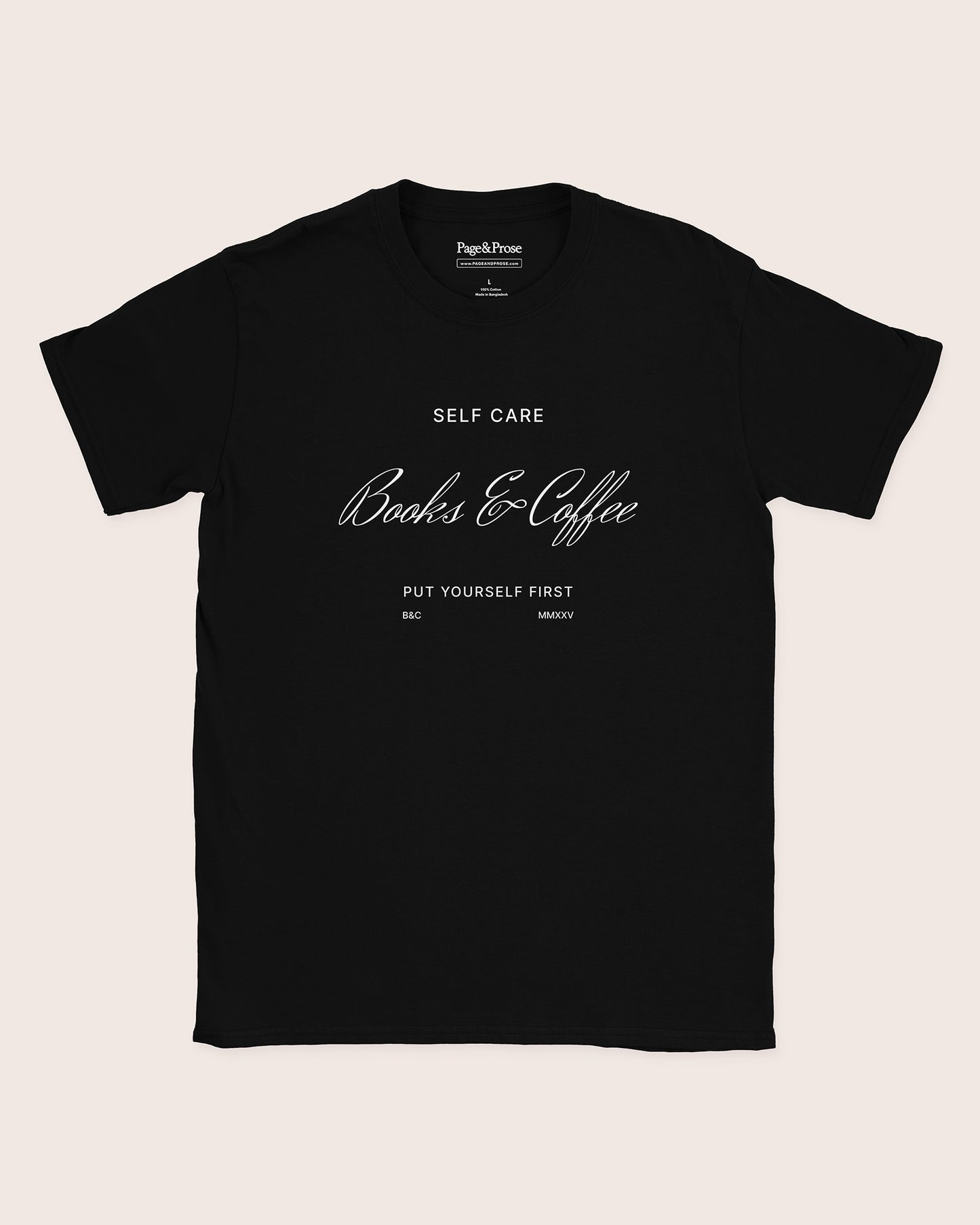 Self Care Books & Coffee T‑Shirt
