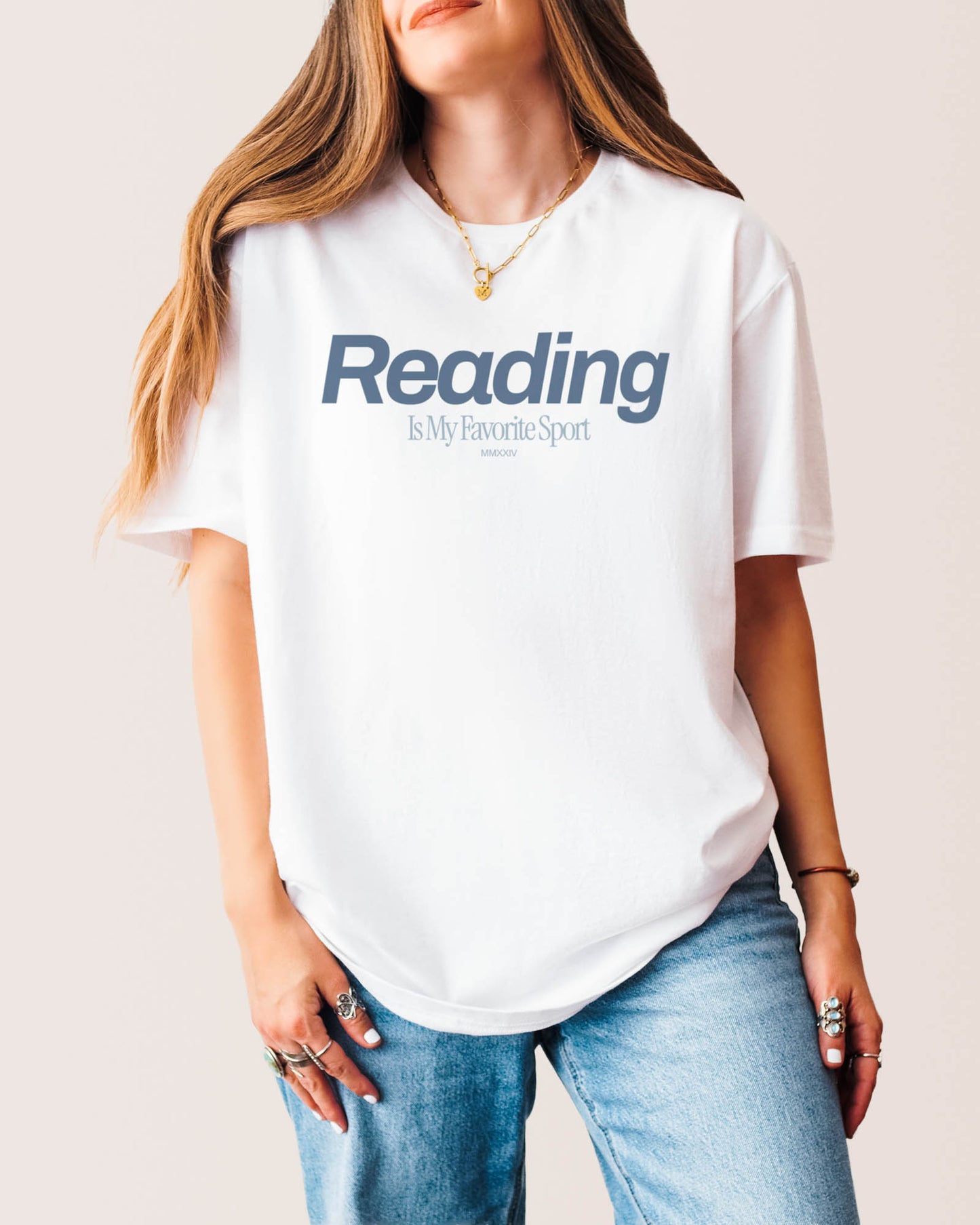 Reading Is My Favorite Sport T‑Shirt White