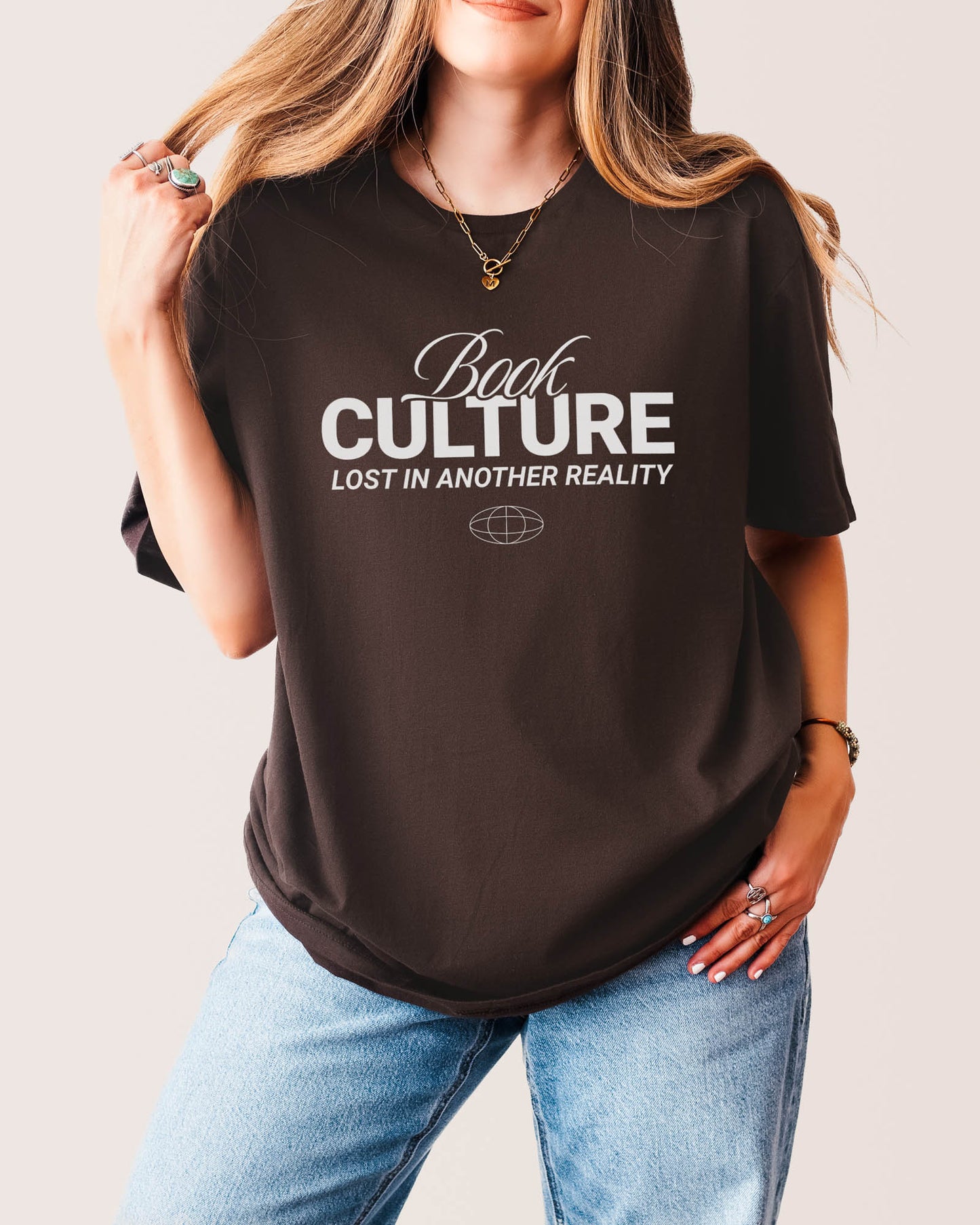 Book Culture T‑Shirt Dark Chocolate