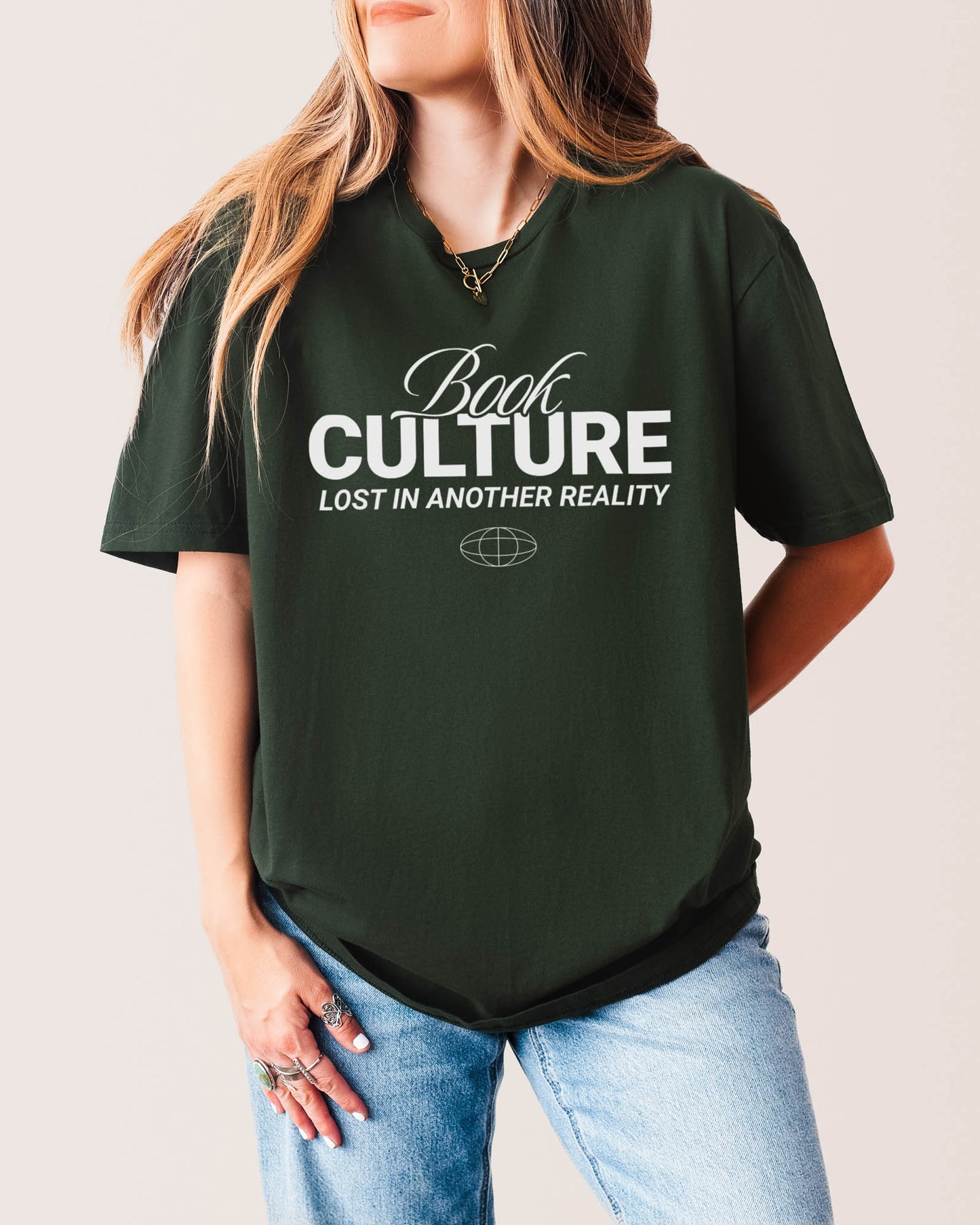 Book Culture T‑Shirt Forest Green