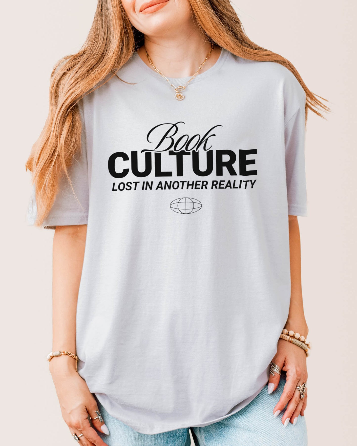 Book Culture T‑Shirt Ice Grey