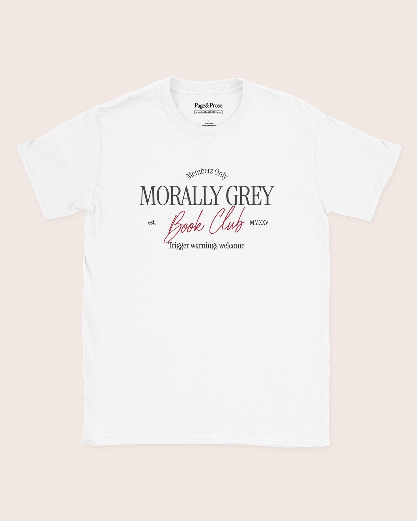 Morally Grey Book Club T‑Shirt