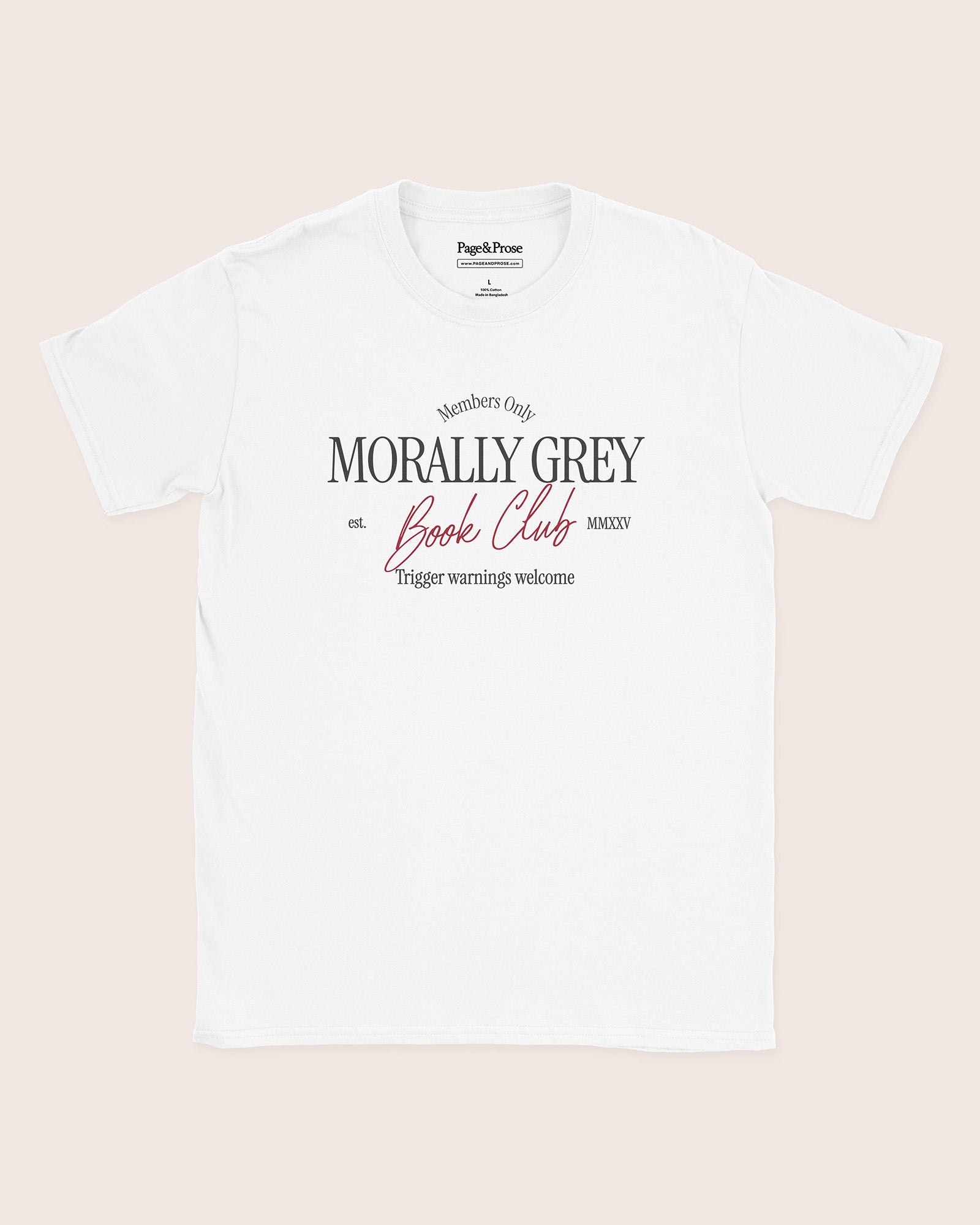 Morally Grey Book Club T‑Shirt