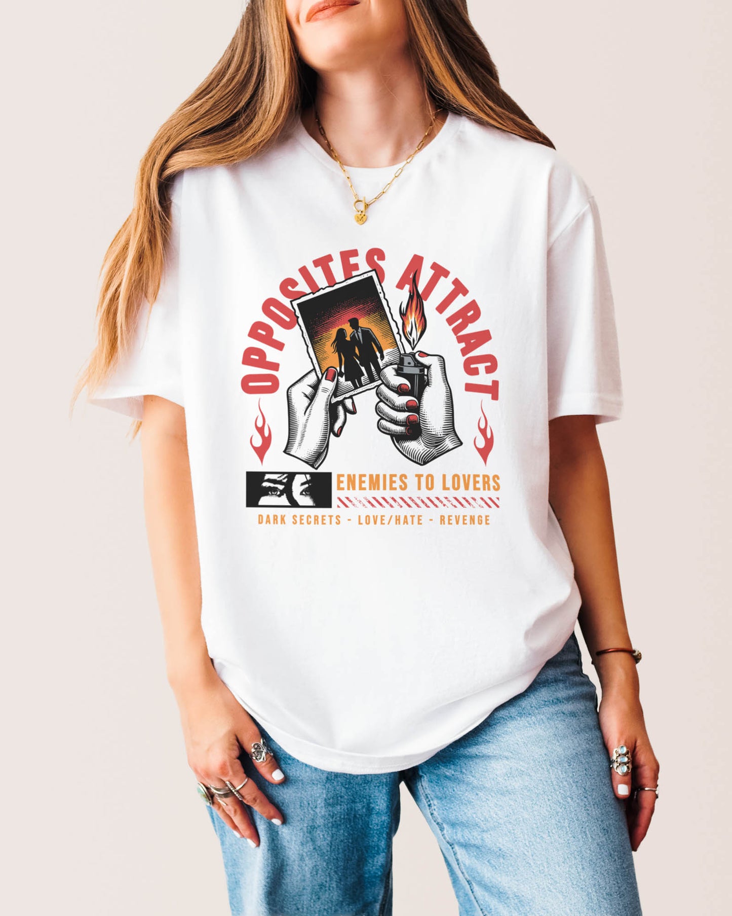 Romance Tropes T‑Shirt White