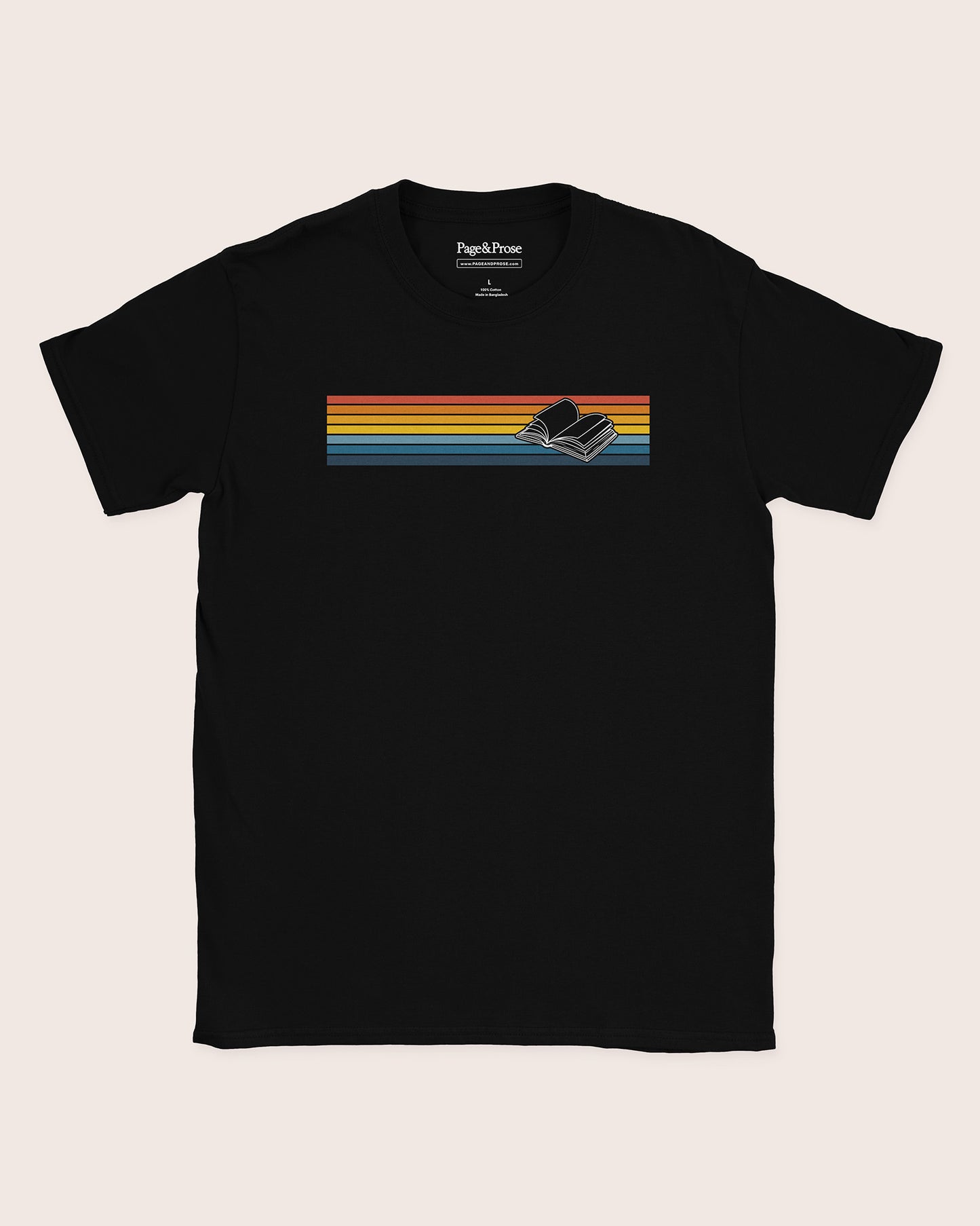Sunset Stripe Book T‑Shirt