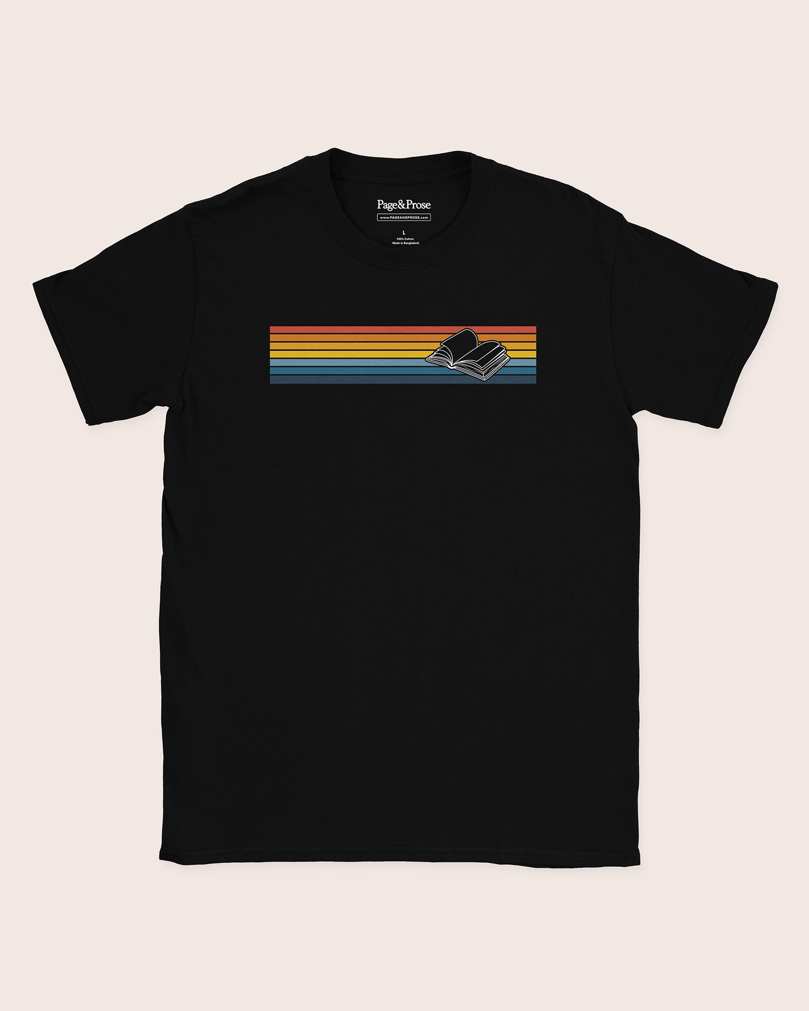 Sunset Stripe Book T‑Shirt