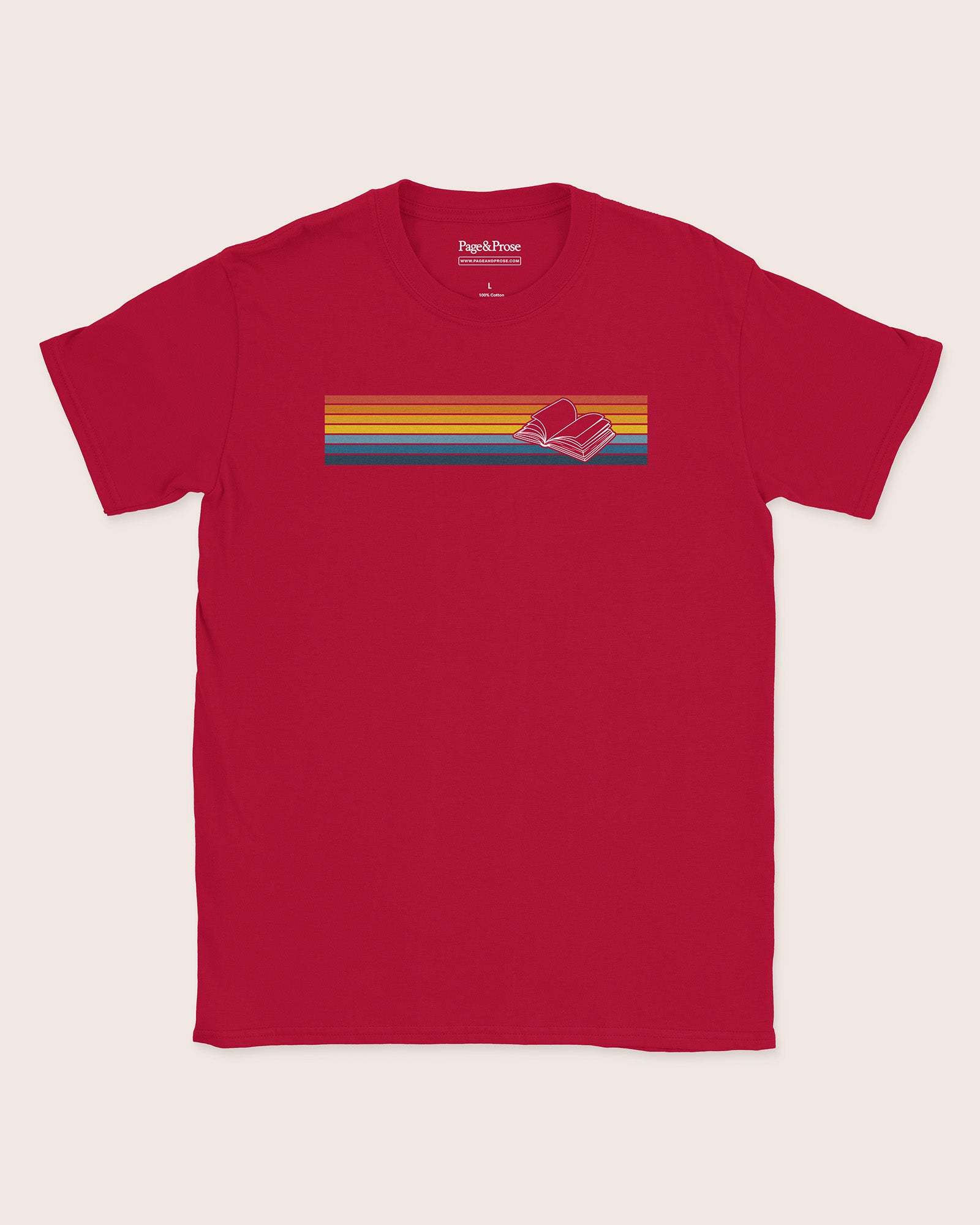 Sunset Stripe Book T‑Shirt