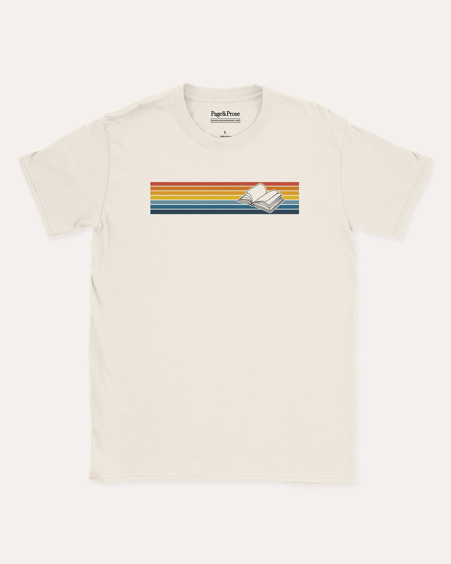 Sunset Stripe Book T‑Shirt