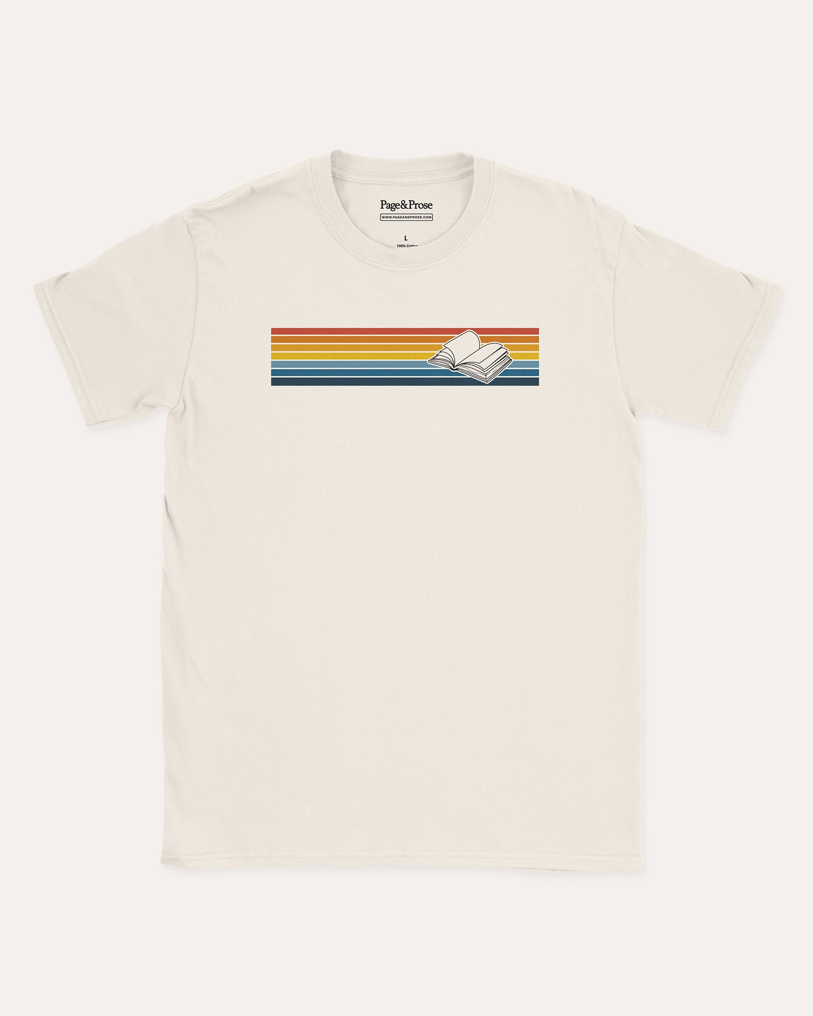 Sunset Stripe Book T‑Shirt