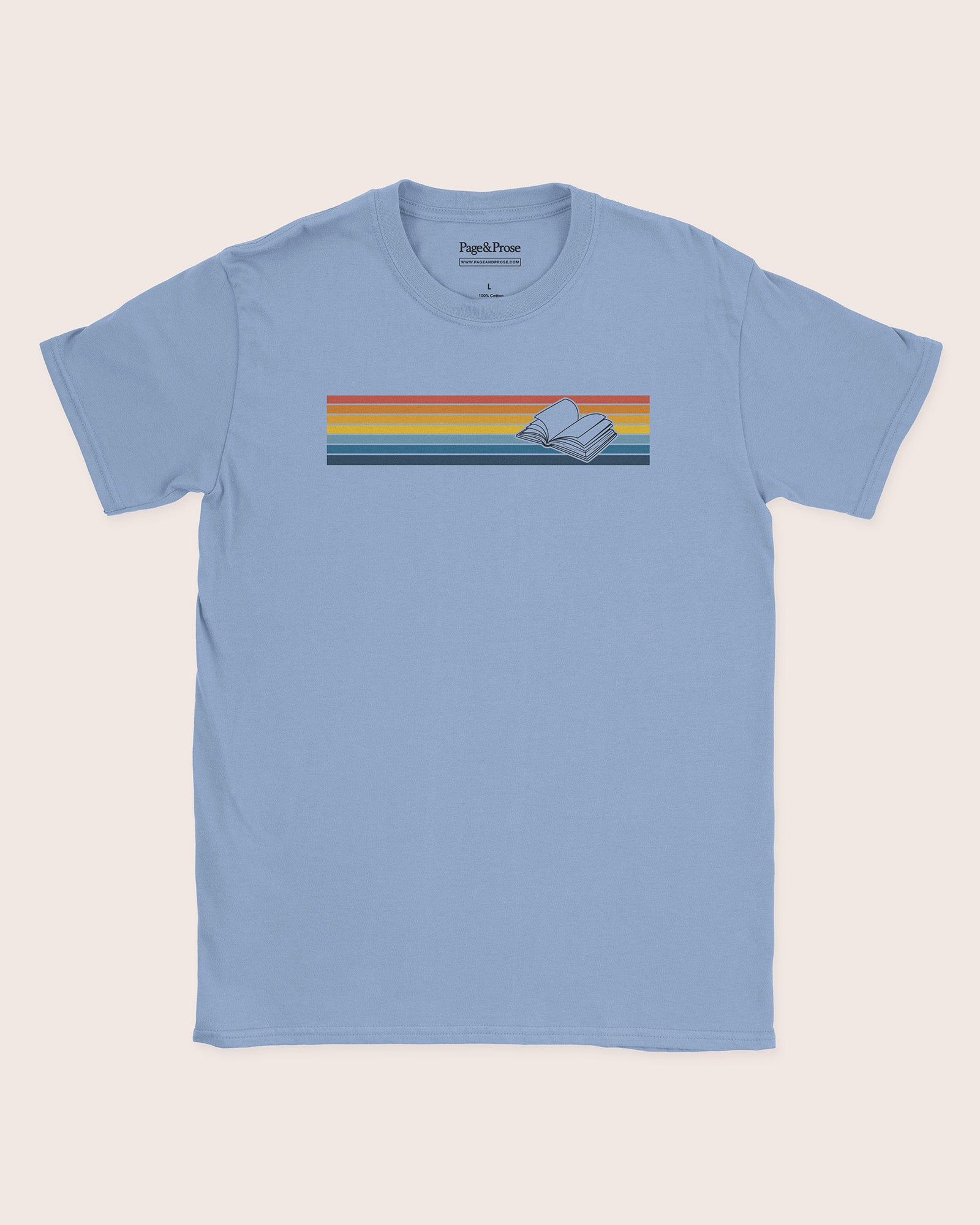 Sunset Stripe Book T‑Shirt