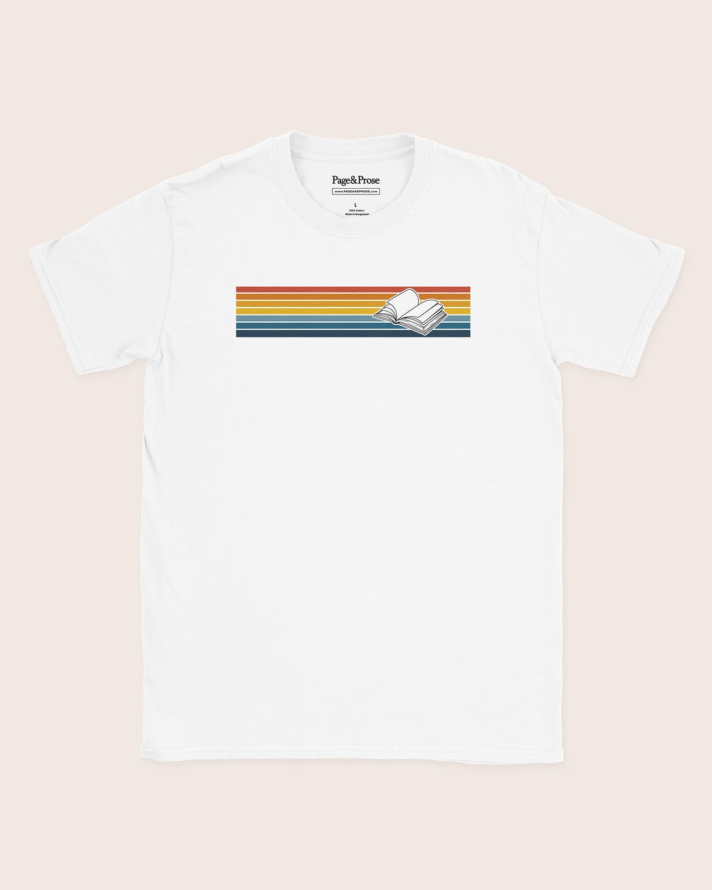 Sunset Stripe Book T‑Shirt