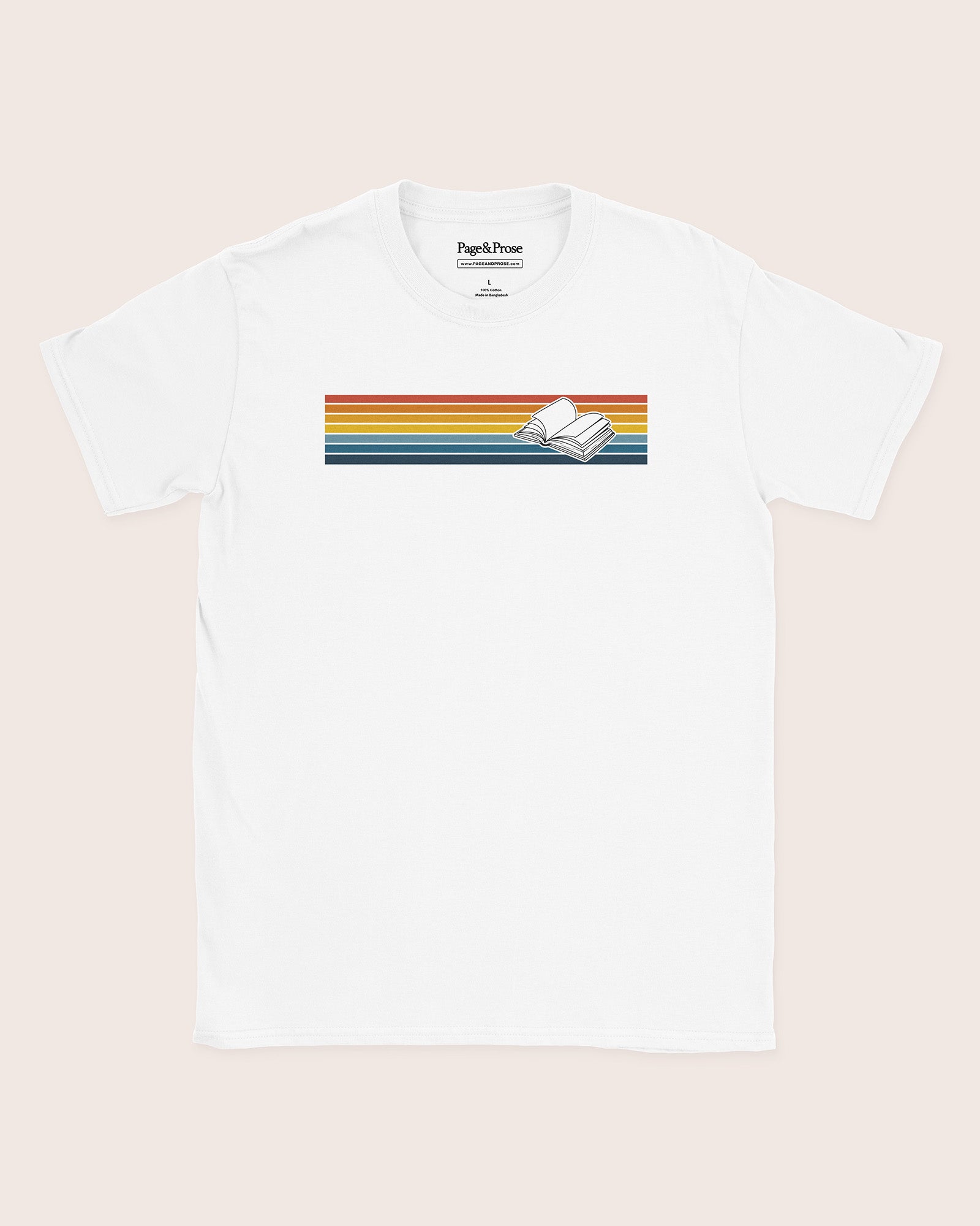 Sunset Stripe Book T‑Shirt