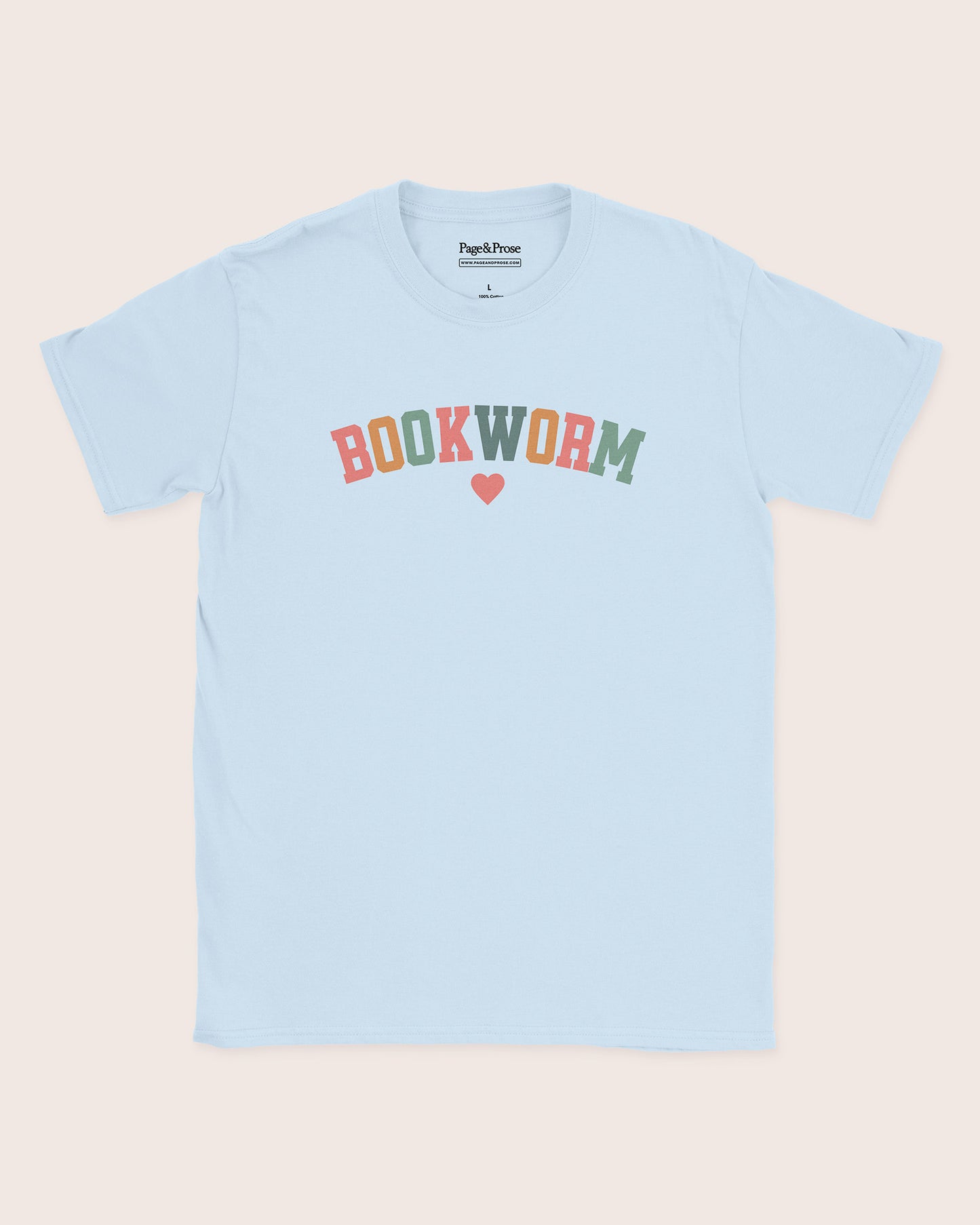 Bookworm Rainbow Text T‑Shirt