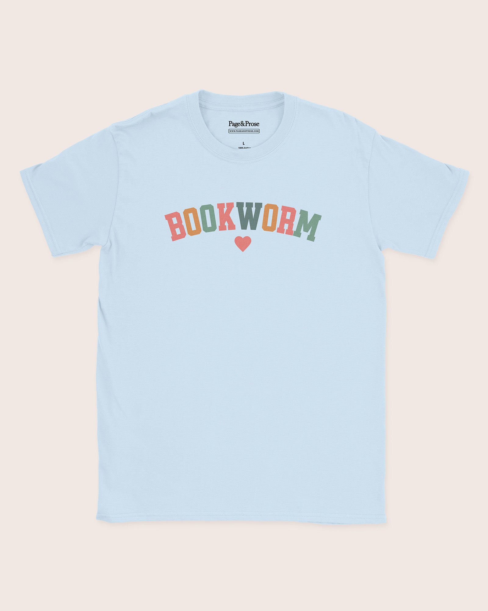 Bookworm Rainbow Text T‑Shirt