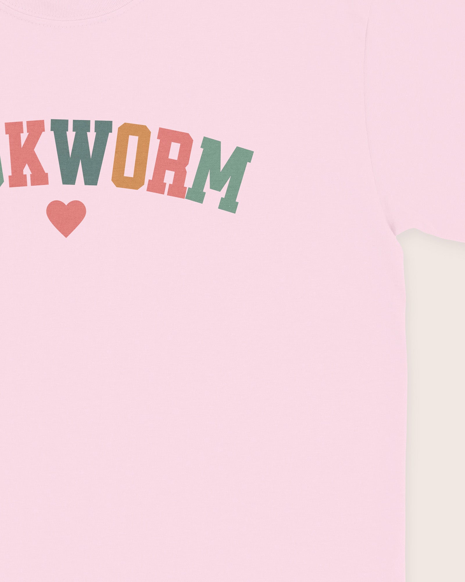 Bookworm Rainbow Text T‑Shirt