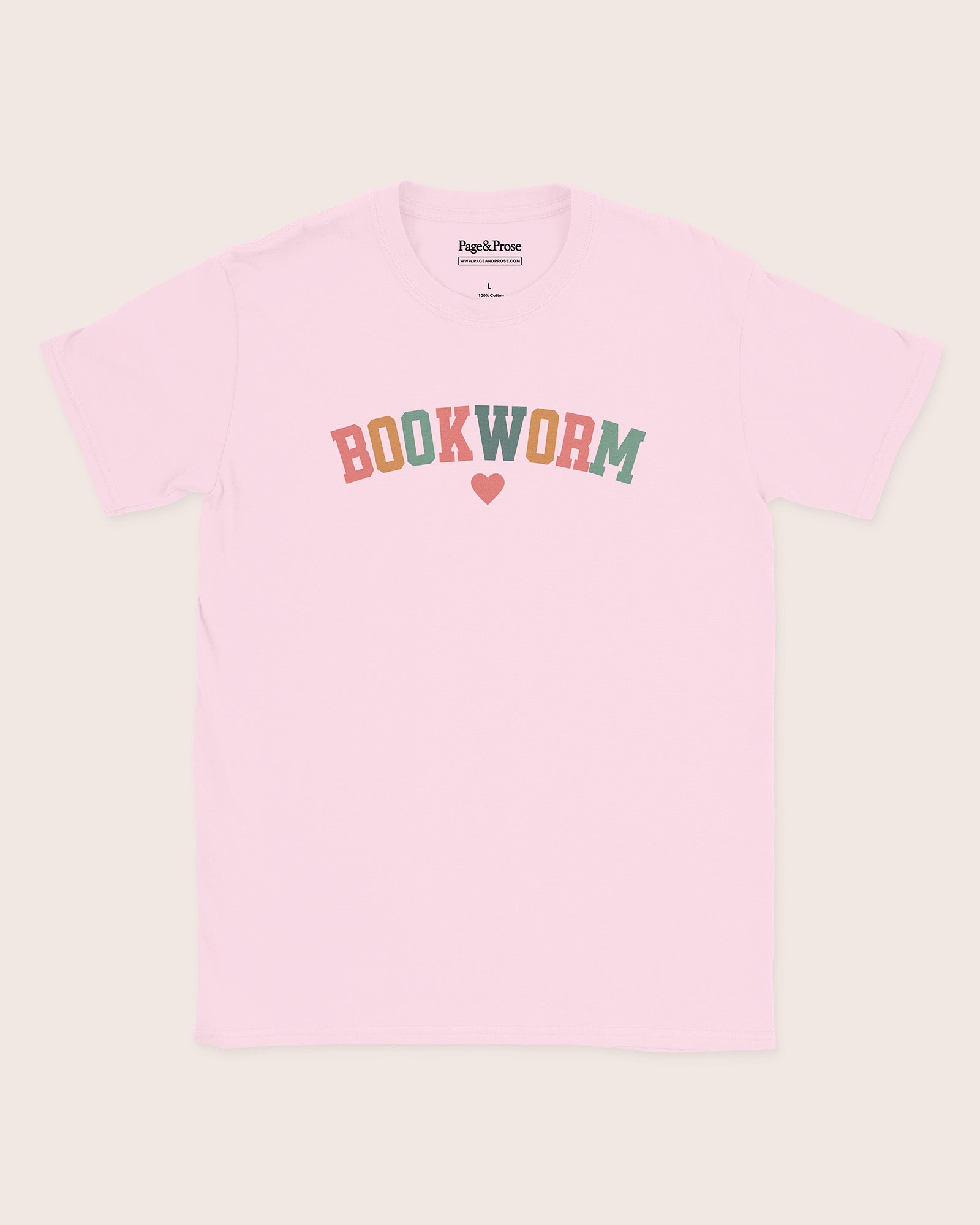 Bookworm Rainbow Text T‑Shirt