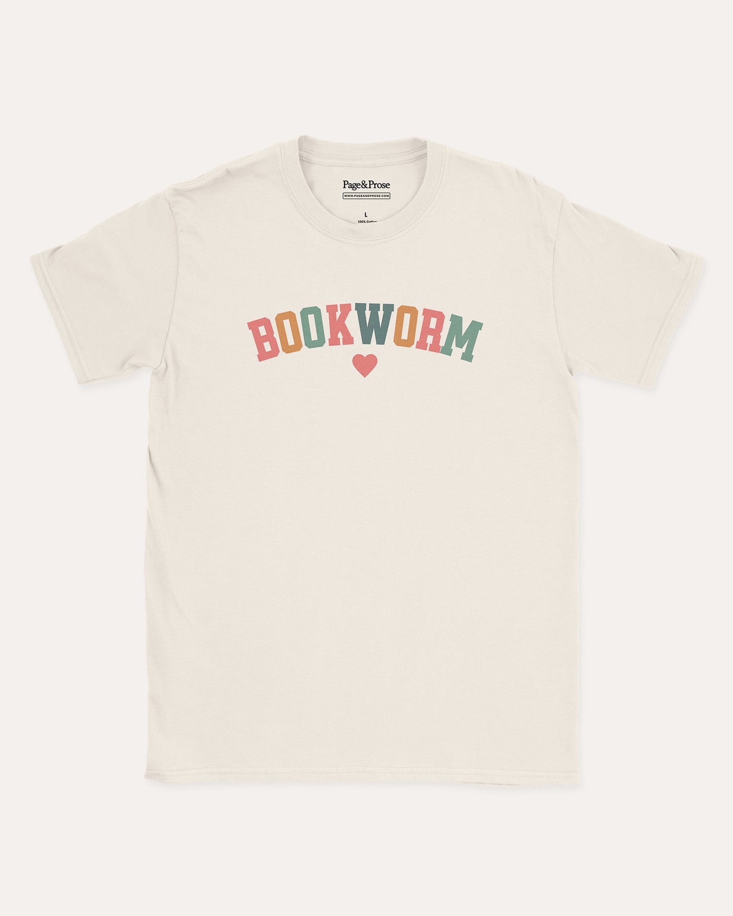 Bookworm Rainbow Text T‑Shirt