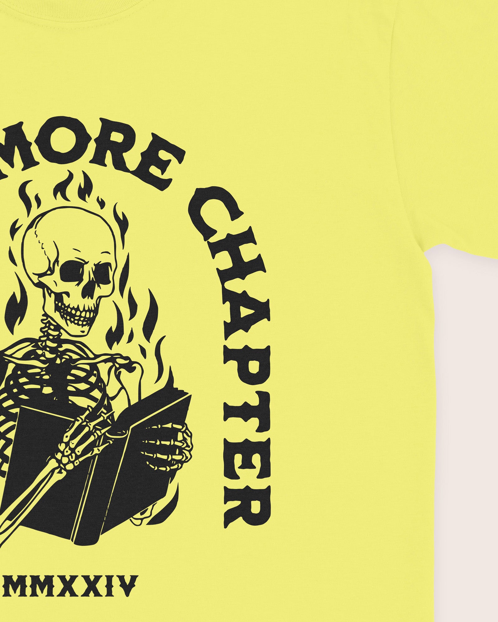 Just One More Chapter Skeleton Flames T‑Shirt