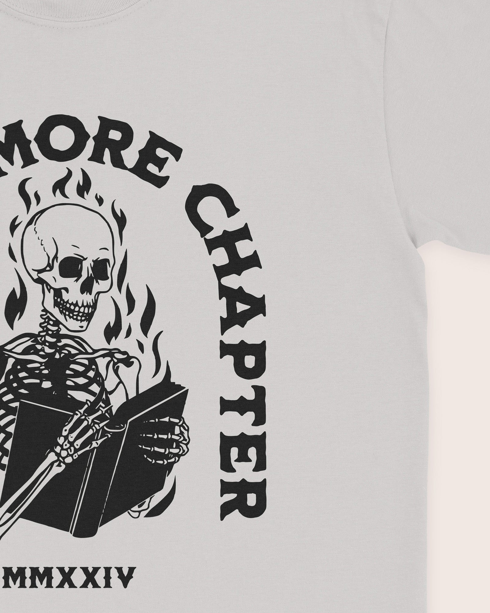 Just One More Chapter Skeleton Flames T‑Shirt