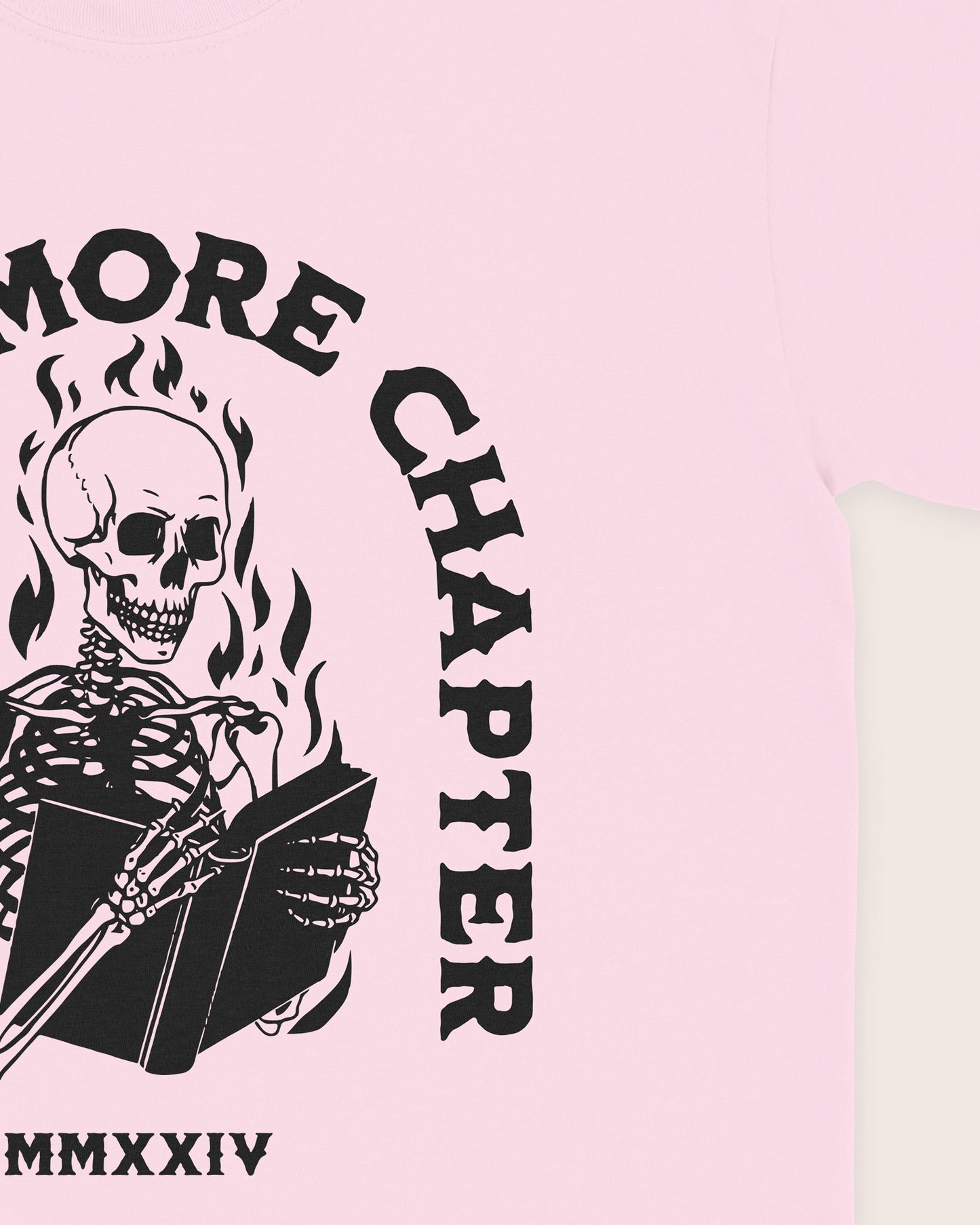 Just One More Chapter Skeleton Flames T‑Shirt