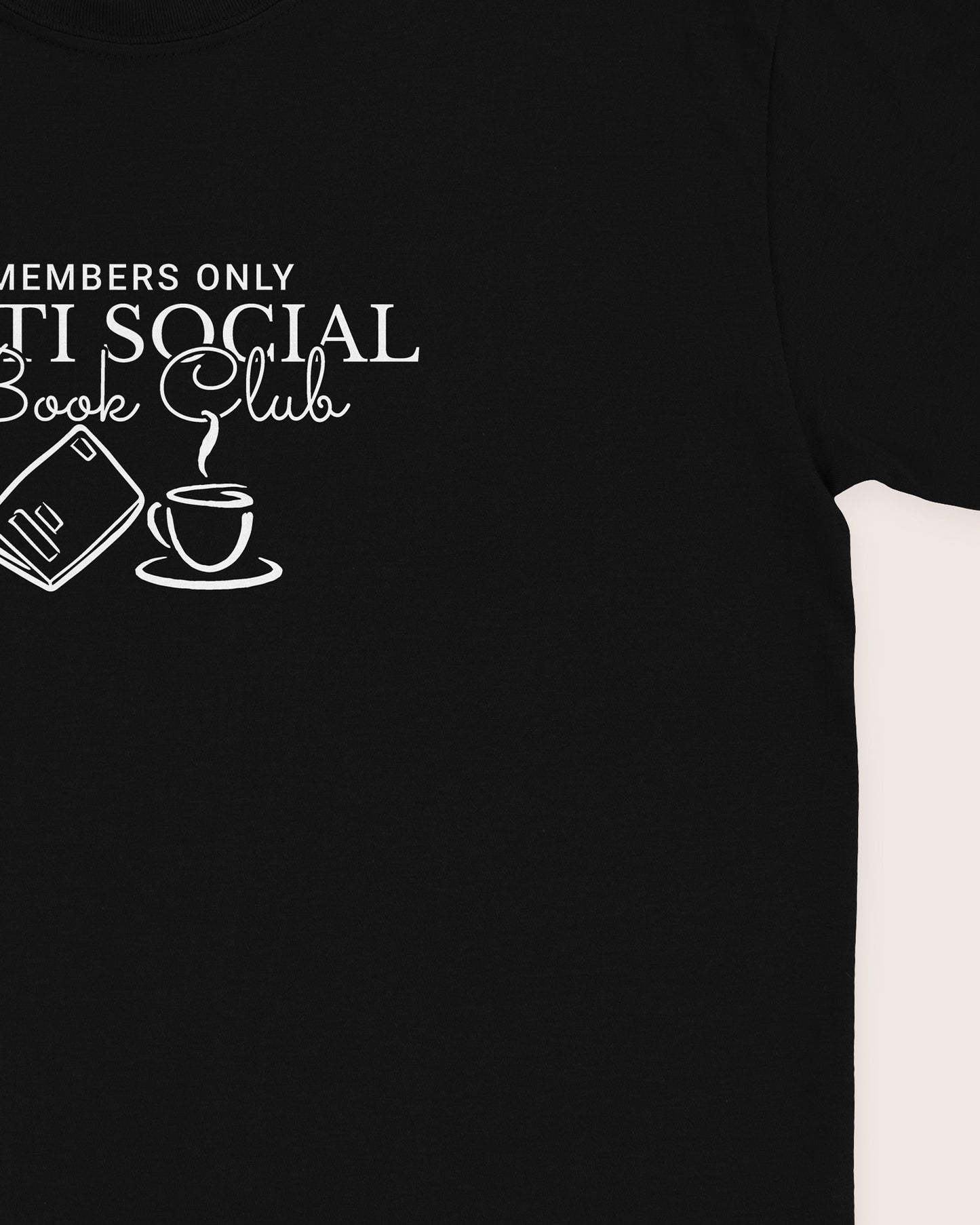 Members Only Anti Social Book Club T‑Shirt