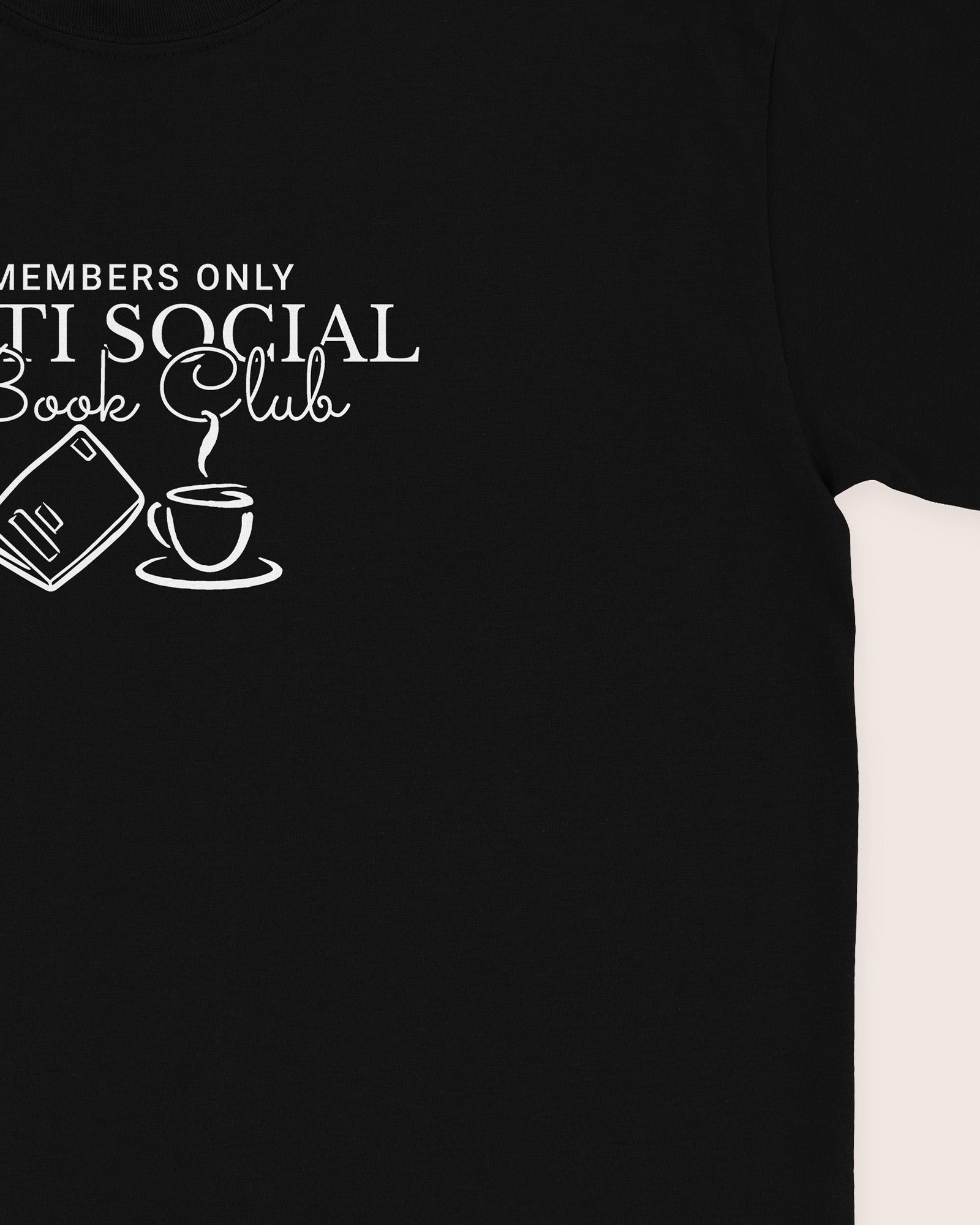 Members Only Anti Social Book Club T‑Shirt