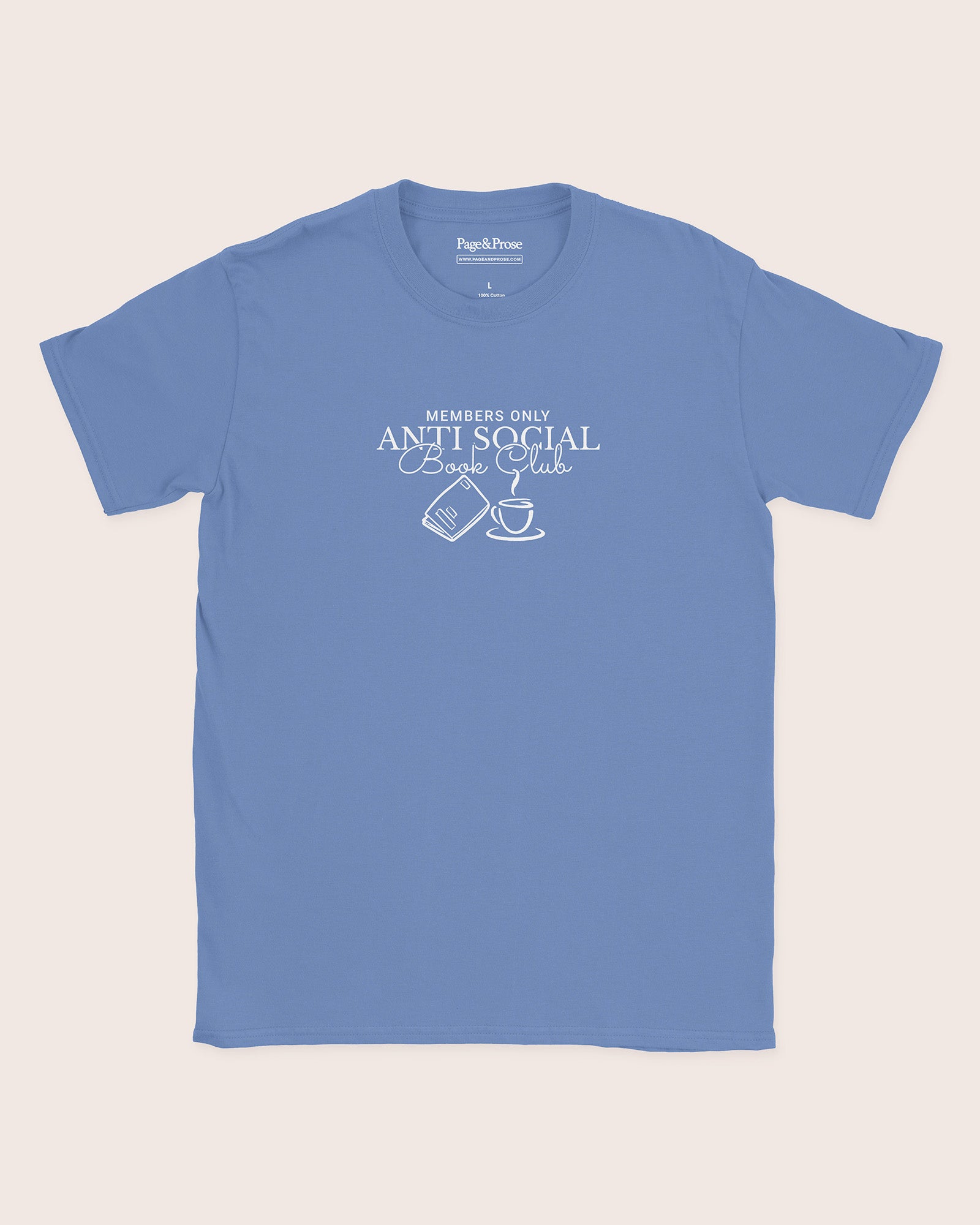 Members Only Anti Social Book Club T‑Shirt