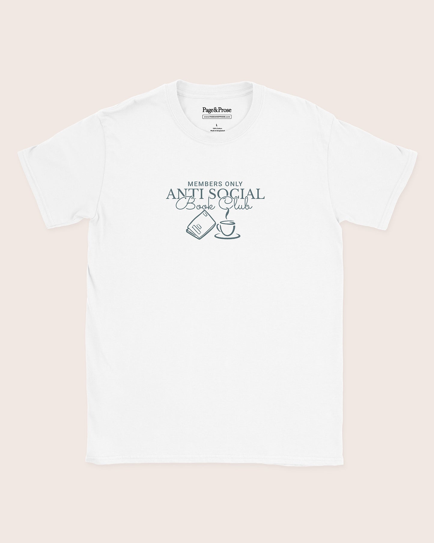 Members Only Anti Social Book Club T‑Shirt