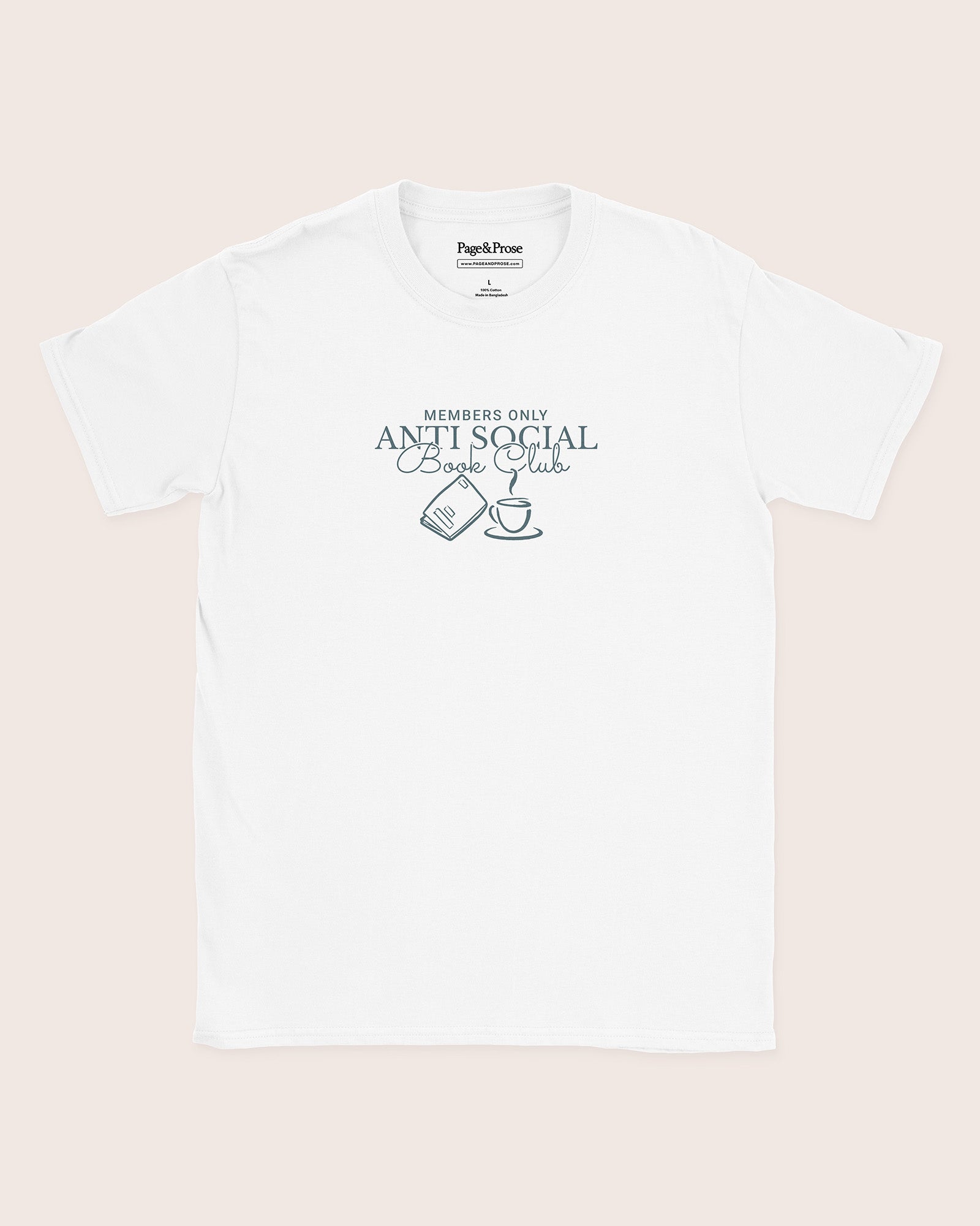 Members Only Anti Social Book Club T‑Shirt