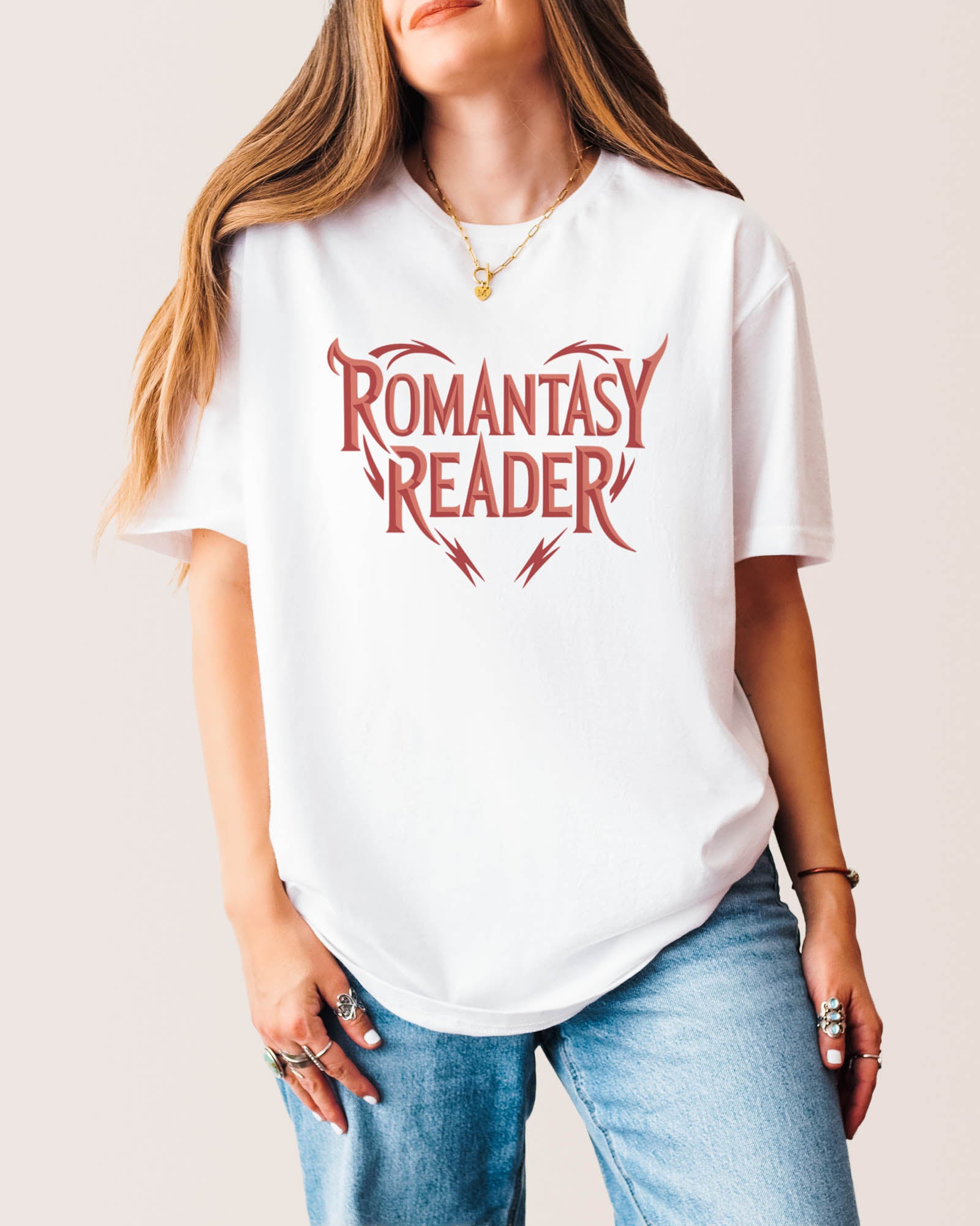 Romantasy Reader T‑Shirt White