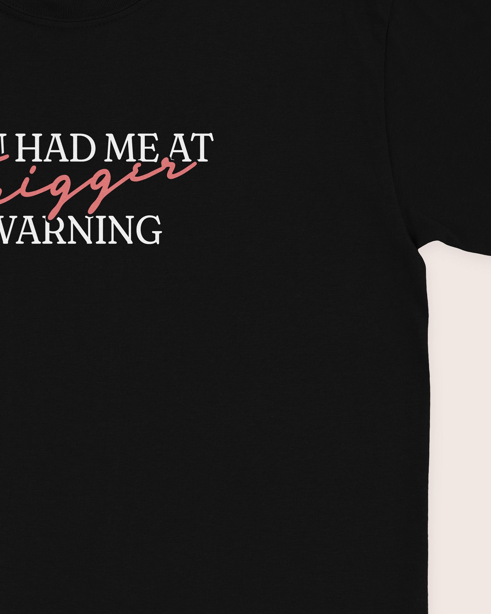 You Had Me At Trigger Warning T‑Shirt