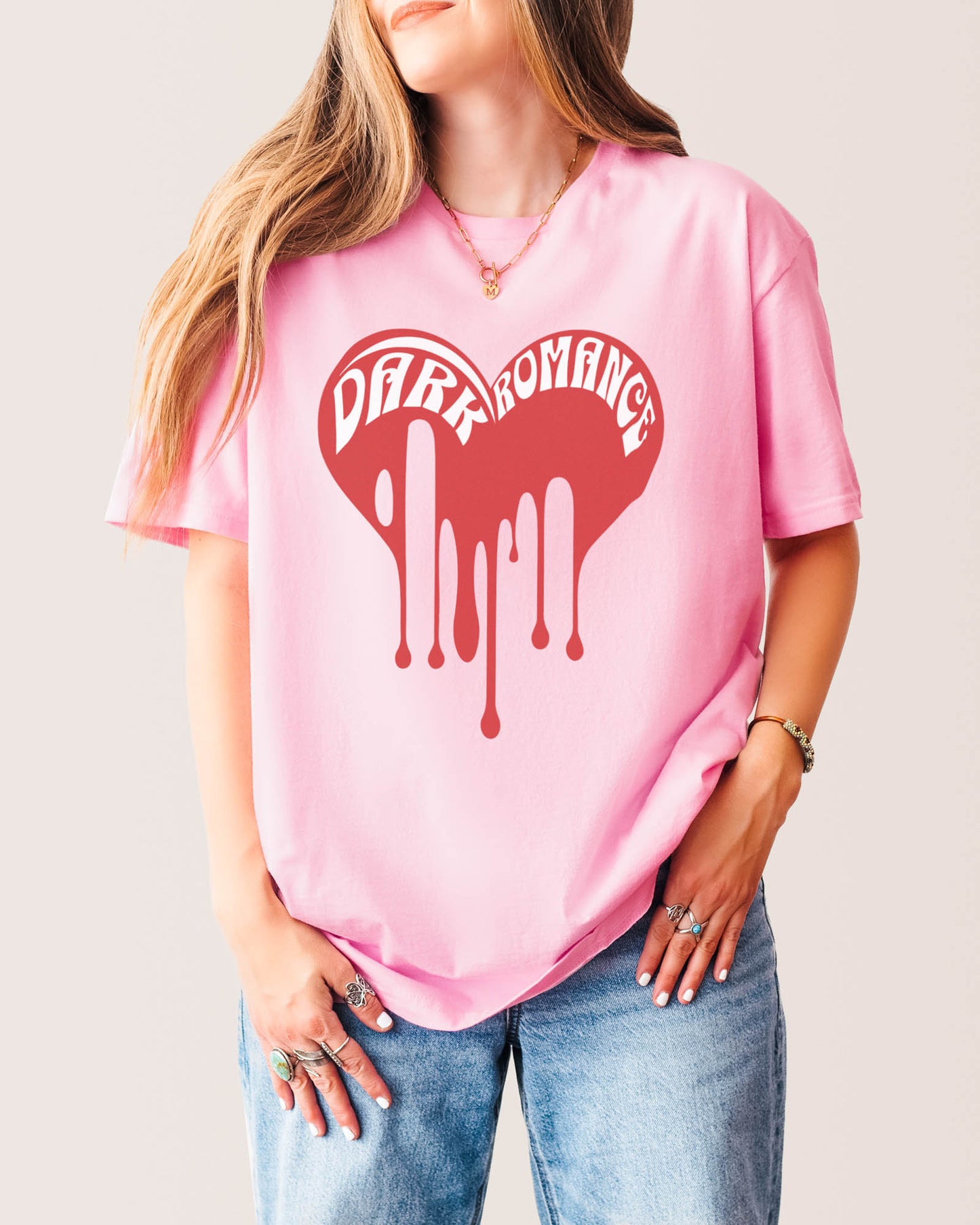 Dark Romance T‑Shirt Light Pink
