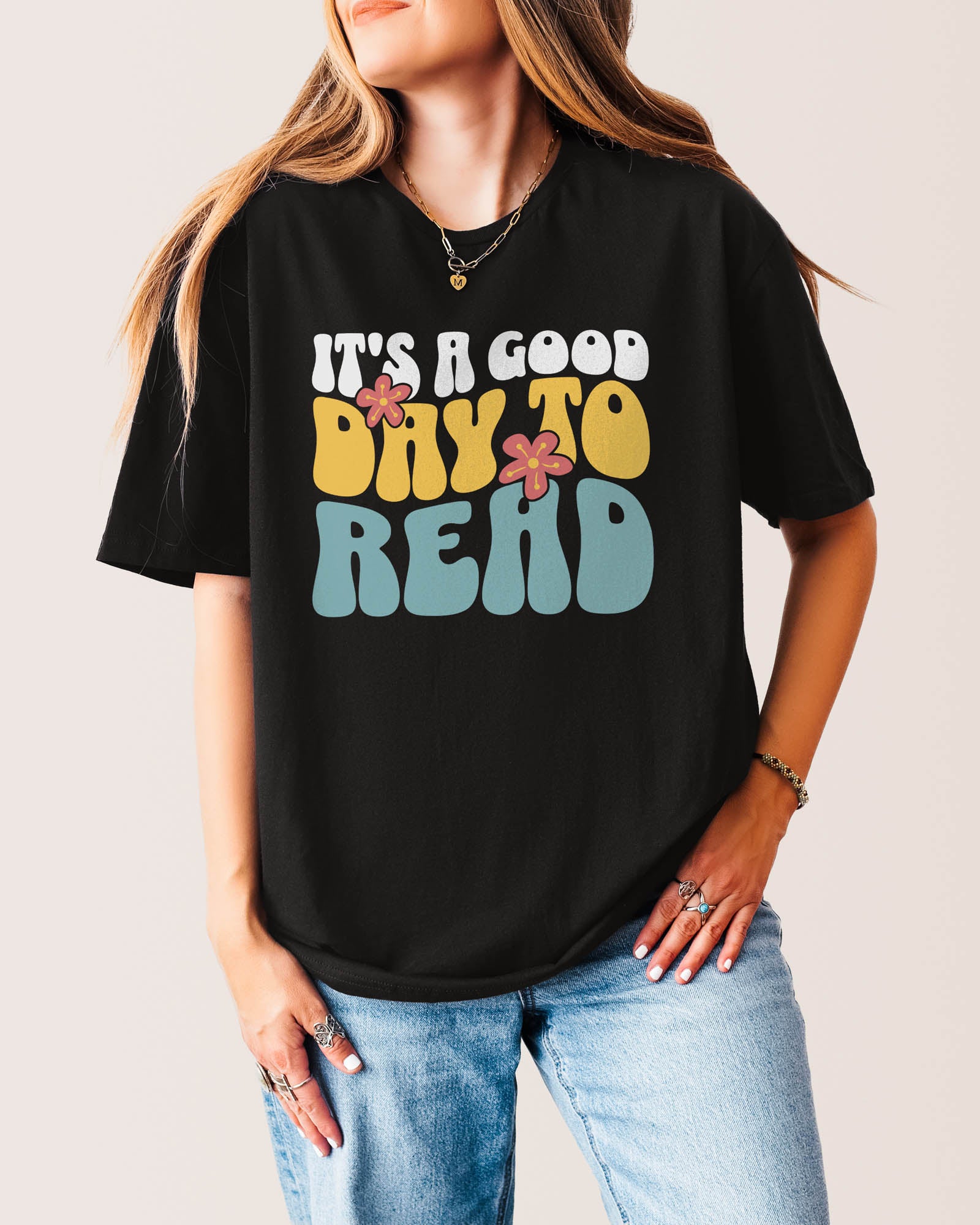 It's A Good Day To Read T‑Shirt Black