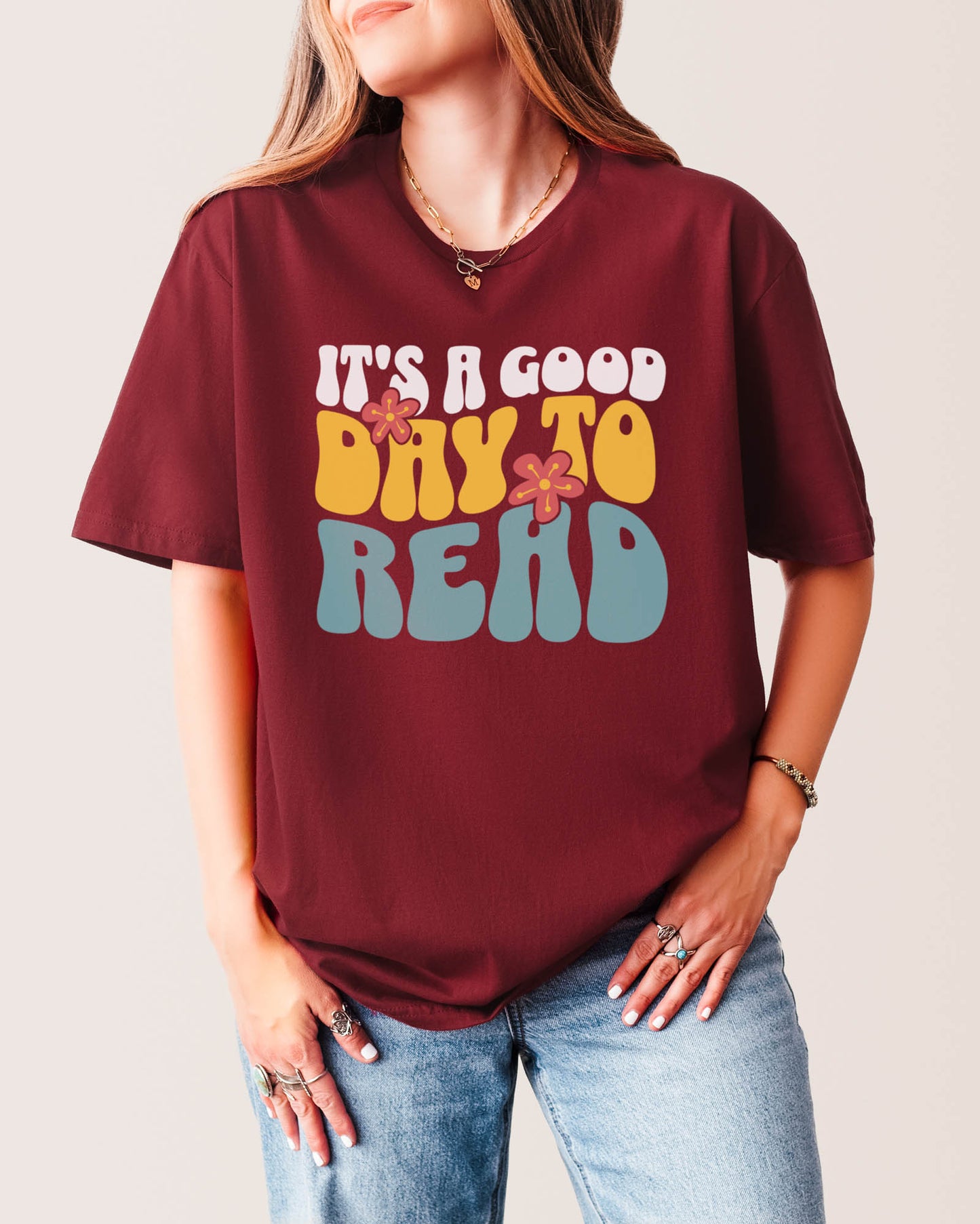 It's A Good Day To Read T‑Shirt Cardinal Red